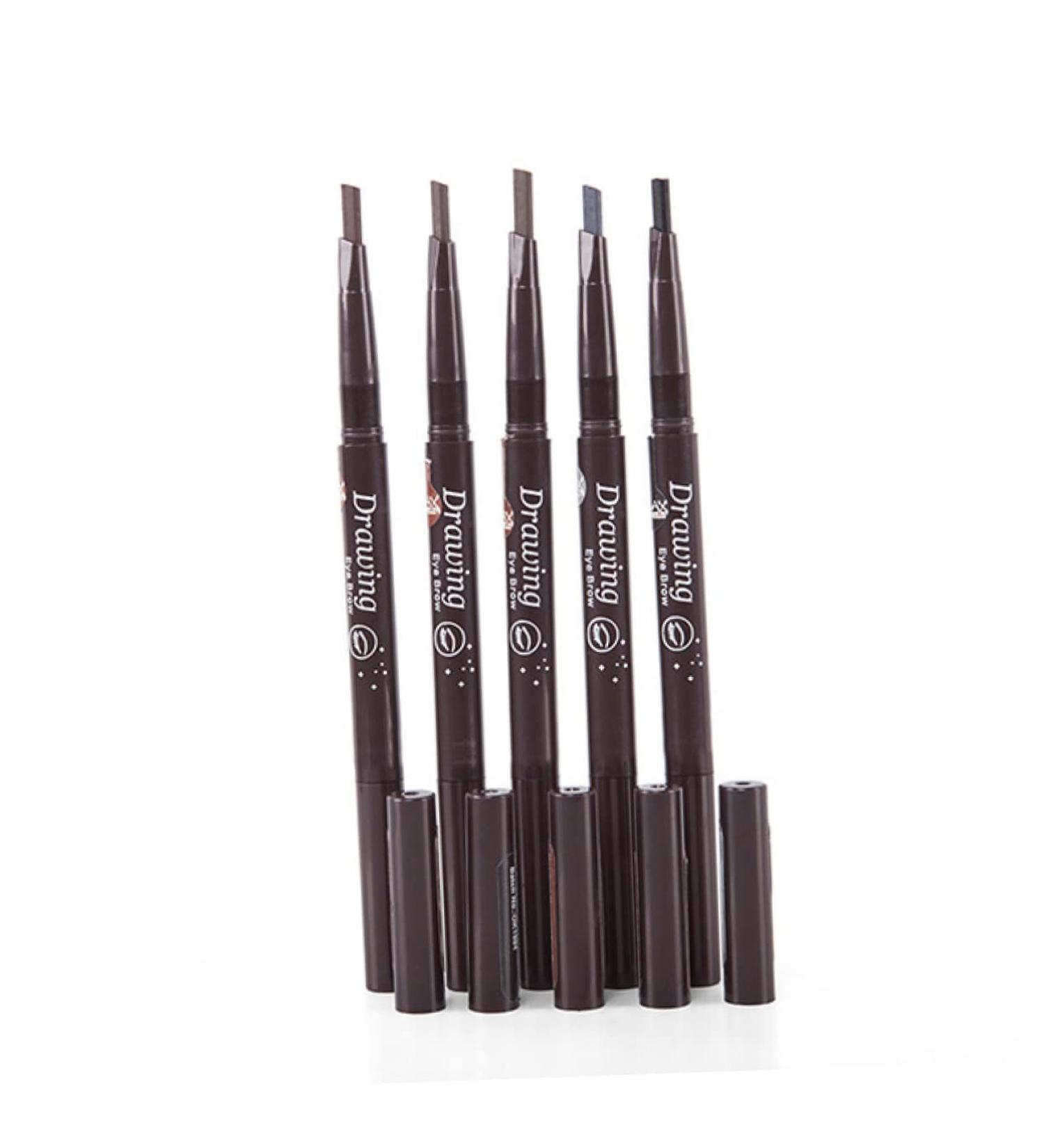 Mikinona 2 1 Eyebrow Pencil Brush Makeup Five Colors Eyebrow Brush 3d 1 count (Pack of 1) As Shown - Buy Online on SooperMarket.com