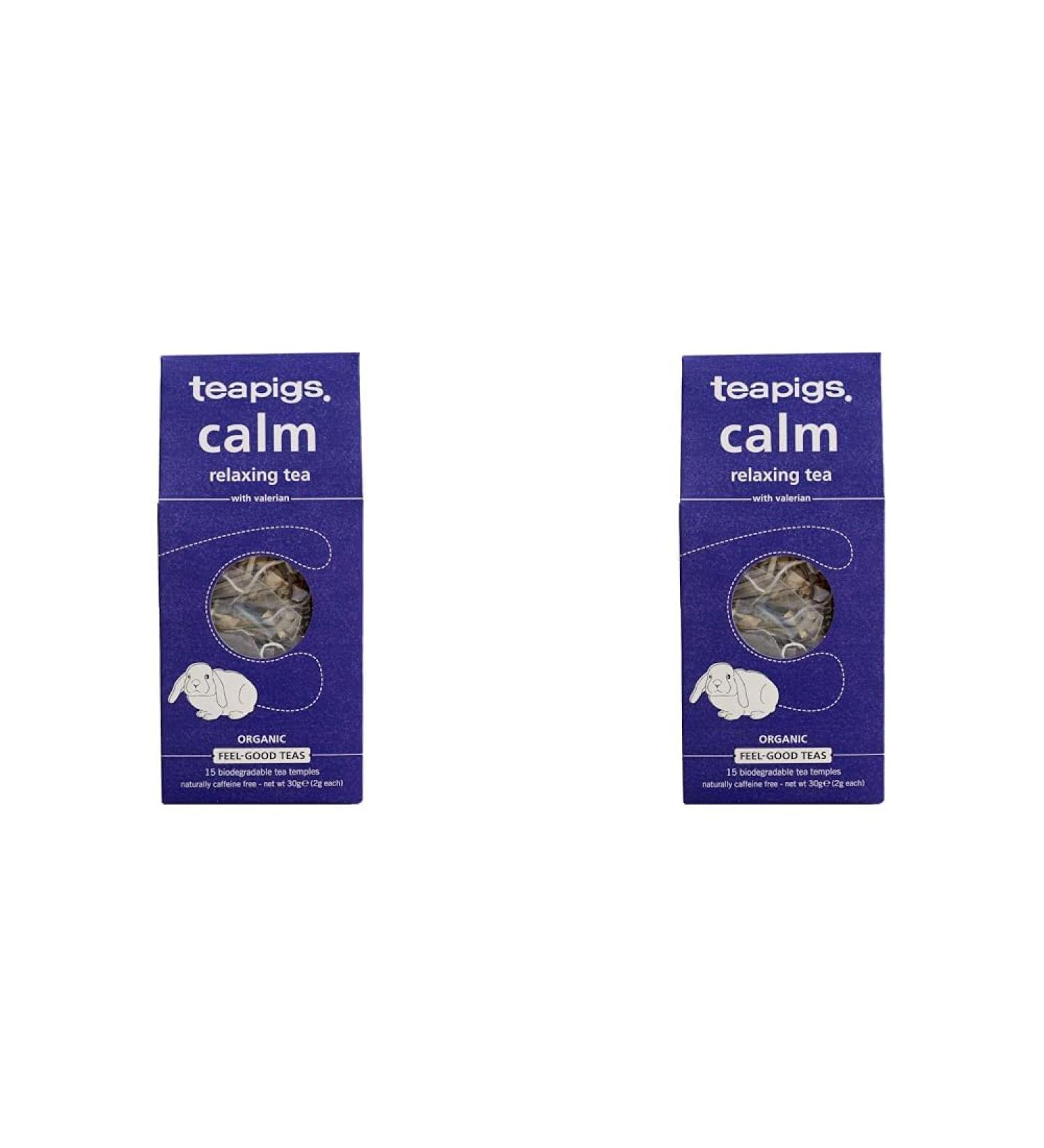 Teapigs Organic Calm Herbal Tea Made With Whole Leaves And Flowers (2 Pack Of 15 Tea Bags) 15 Count (Pack of 2) - Buy Online on SooperMarket.com