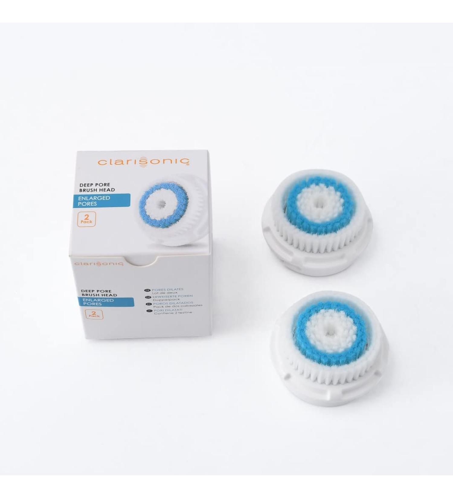 Clarisonic Brush Head Replacements - Compatible with Mia 1/2/Fit, Smart Profile | Deep Pore 2 Pack (2 Count) - Buy Online on SooperMarket.com