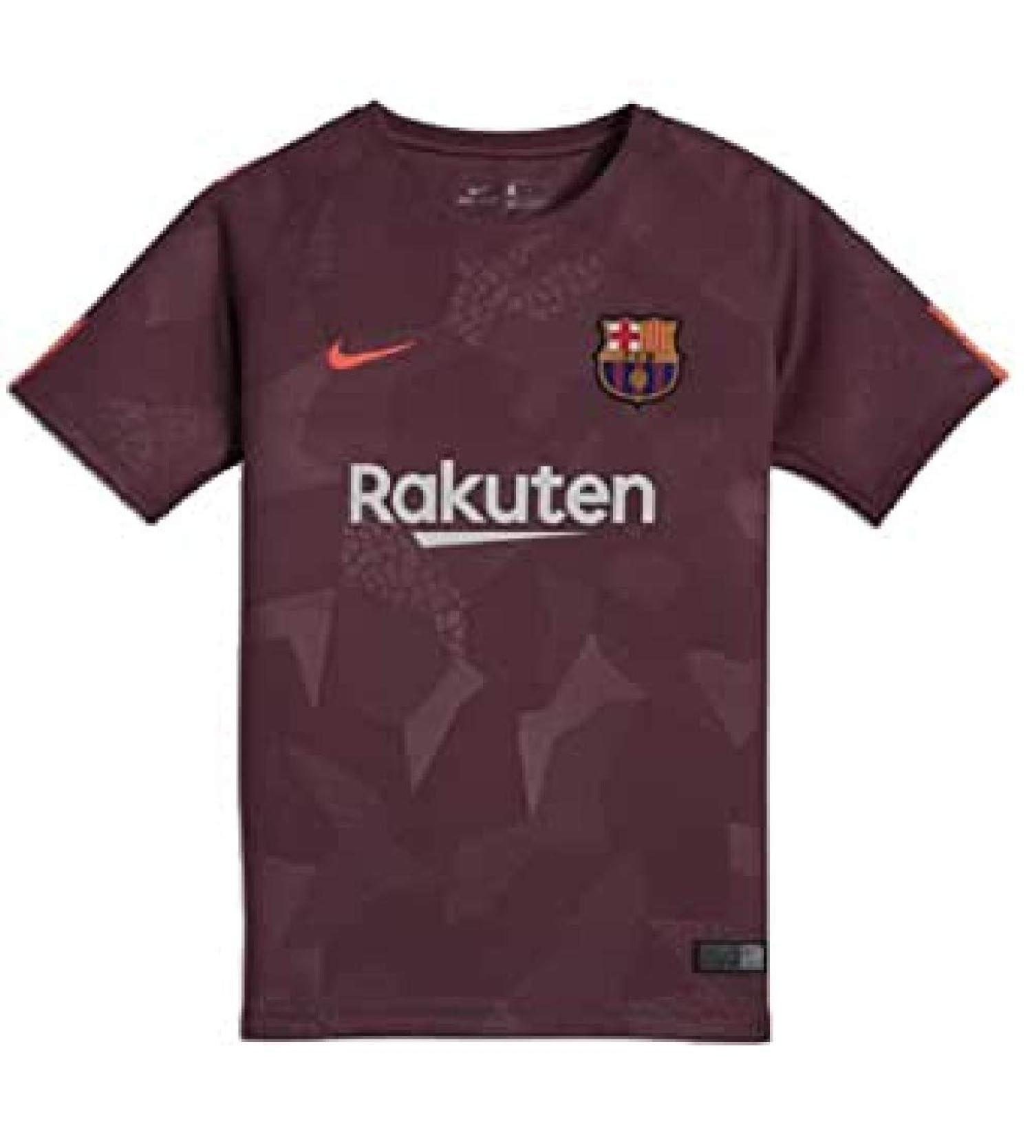 NIKE Men's FCB Y NK Breathe Stadium Ss 3R Short Sleeve Jersey Night Maroon/Hyper Crimson XS
