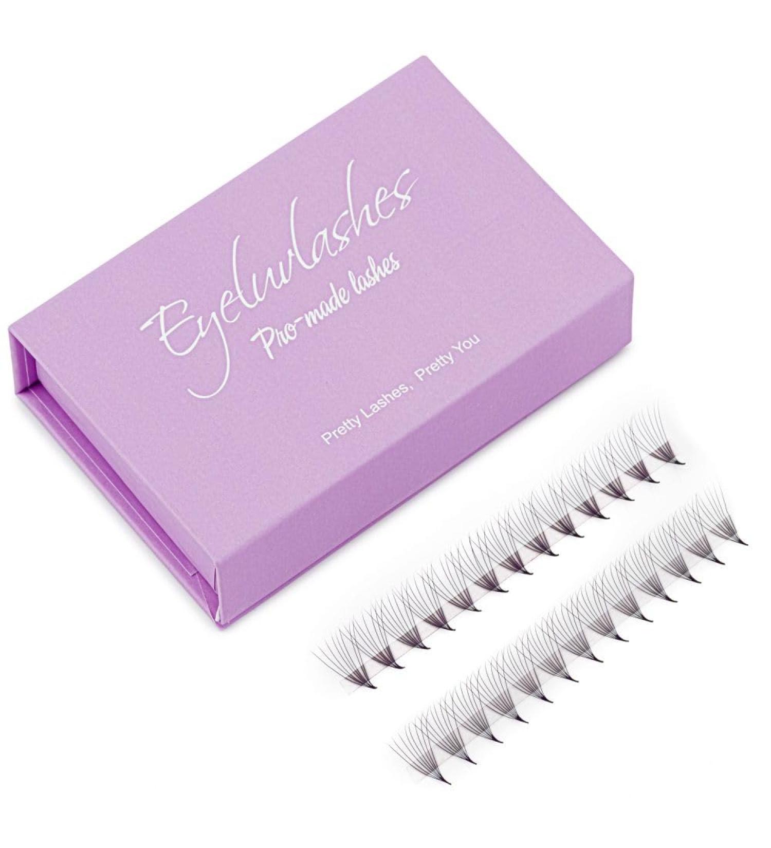3D Pro-Made Fans on a strip speedy fans Pro Made Handmade Lash Fans Pointed Base Eyeluvlashes (D Curl 10mm length) - Buy Online on SooperMarket.com