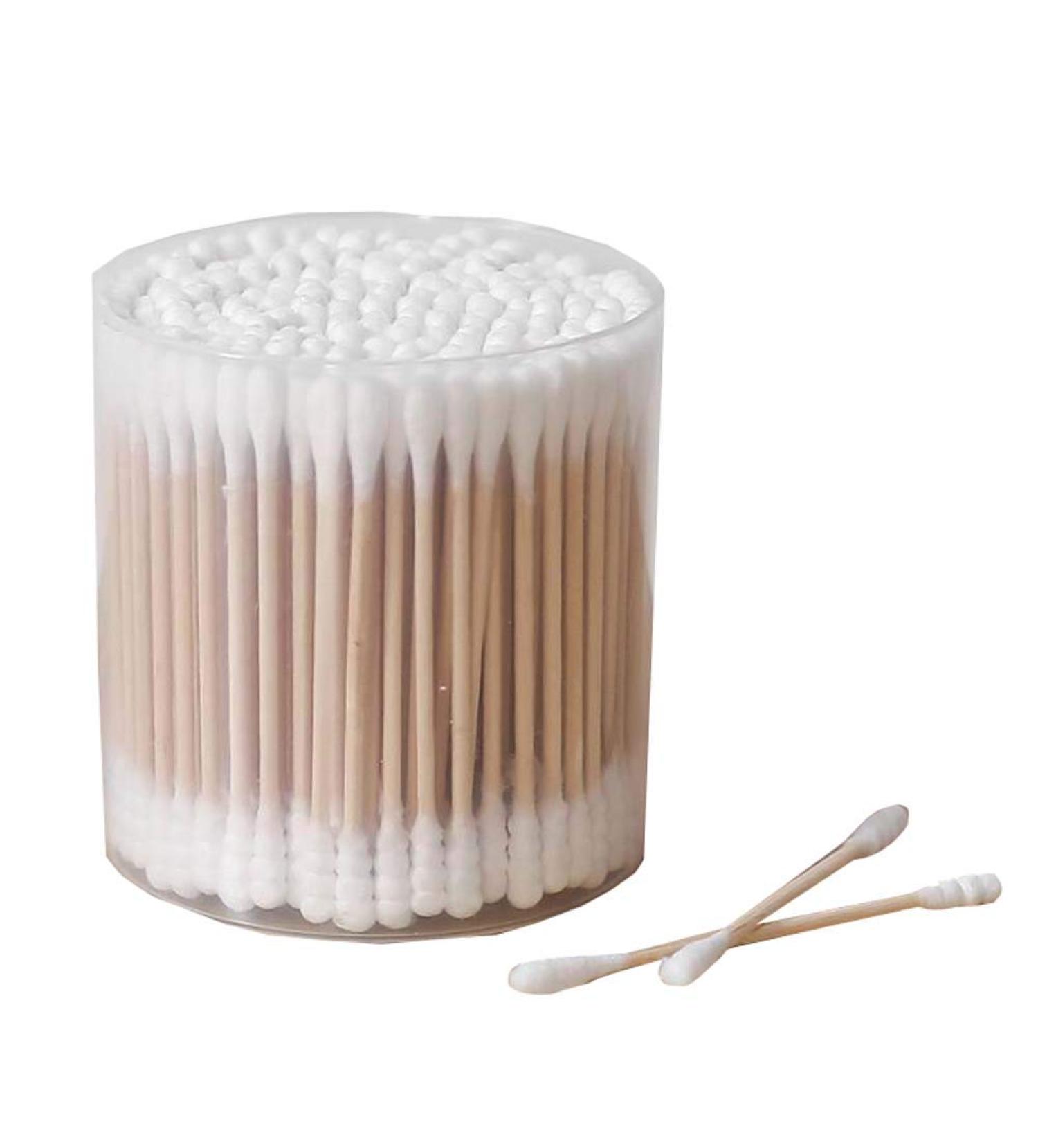 200 Counts Organic Cotton Swabs | Natural Double Tipped Buds | Cruelty-Free & Eco-Friendly - Buy Online on SooperMarket.com