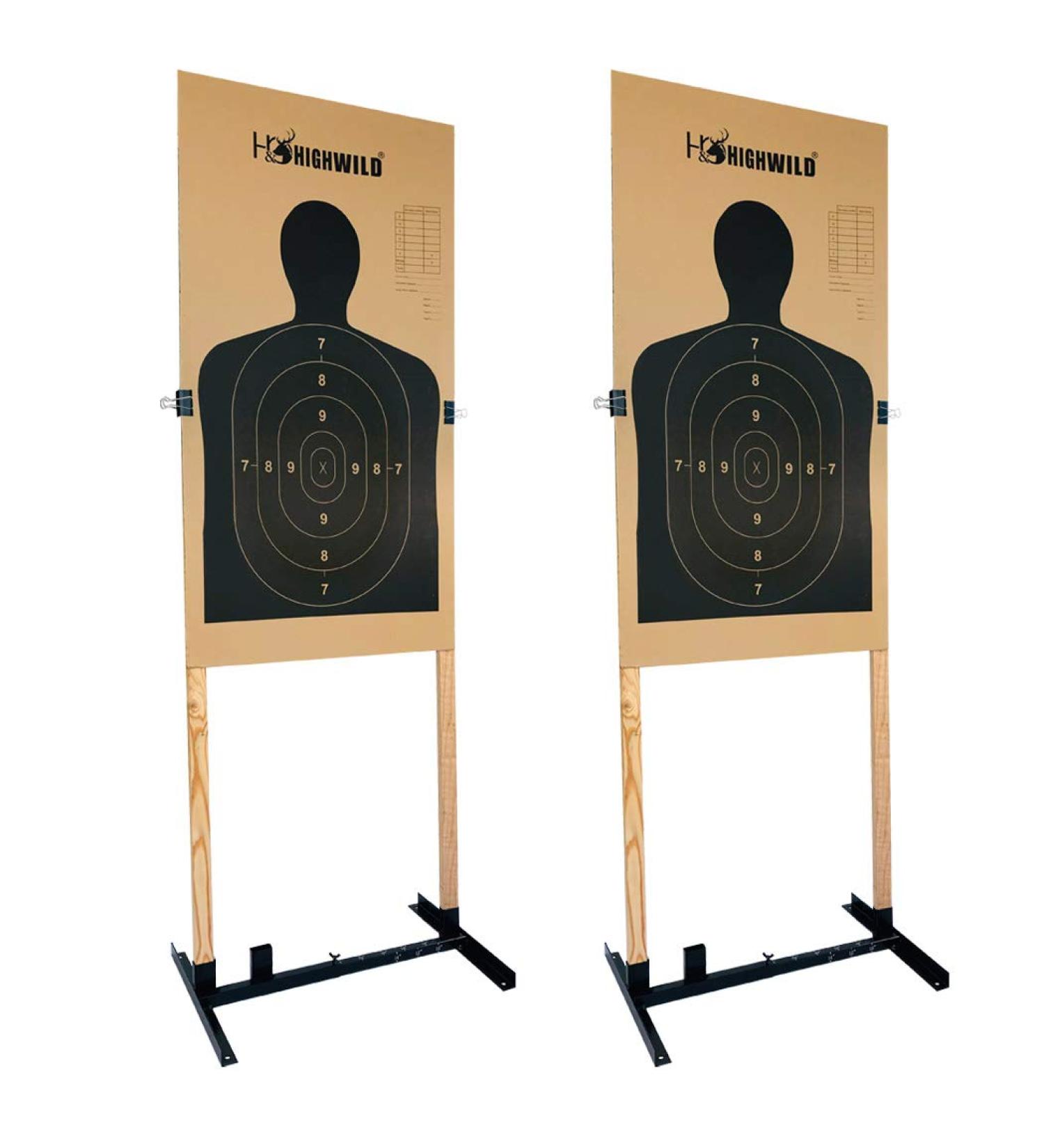 Highwild Adjustable Target Stand Base - H Shape - USPSA/IPSC - IDPA Practice - Upgraded Version - 2 Pack - Buy Online on SooperMarket.com