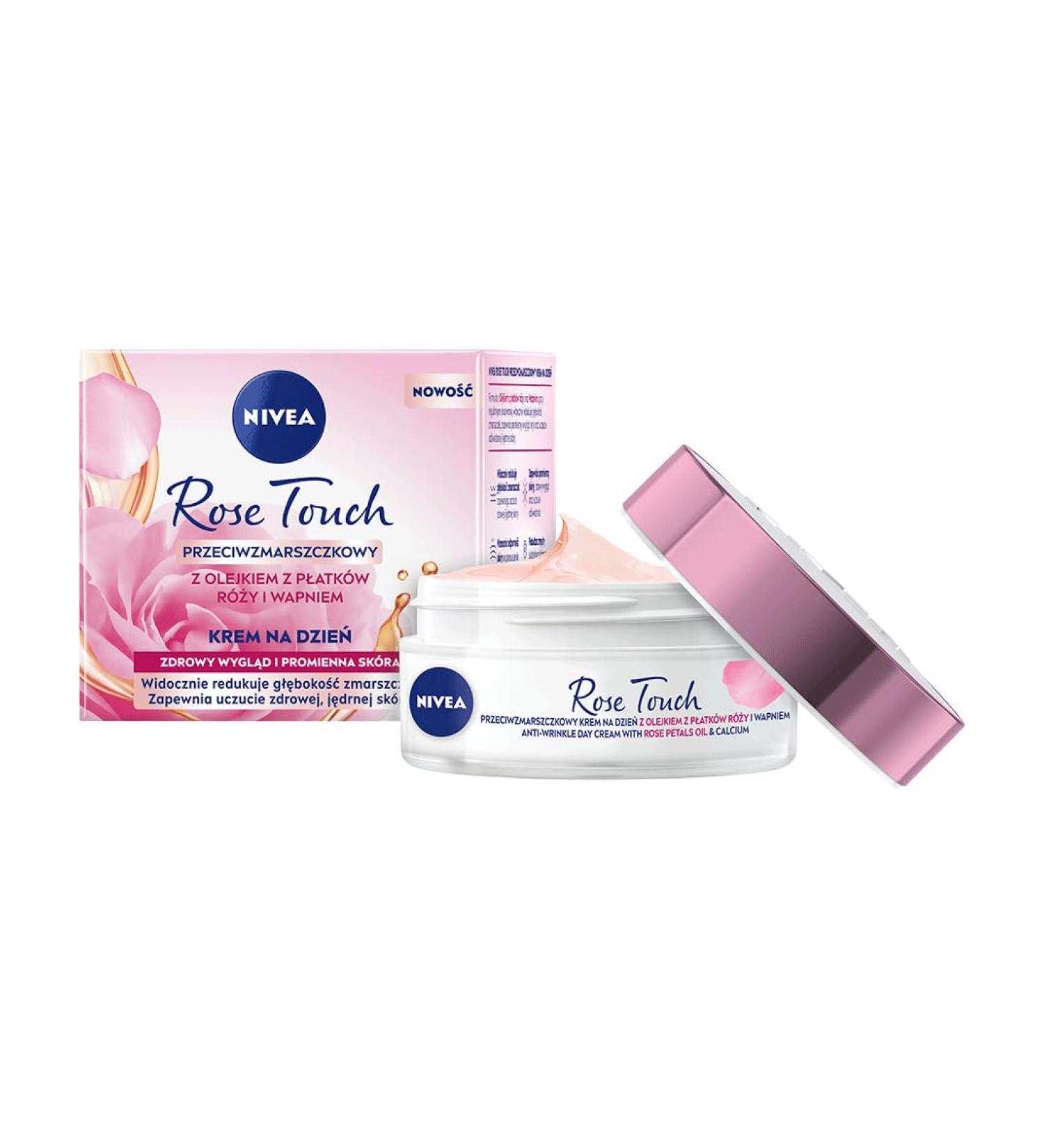 NIVEA Rose Touch Anti-Wrinkle Day Face Cream 50ml - Buy Online on SooperMarket.com