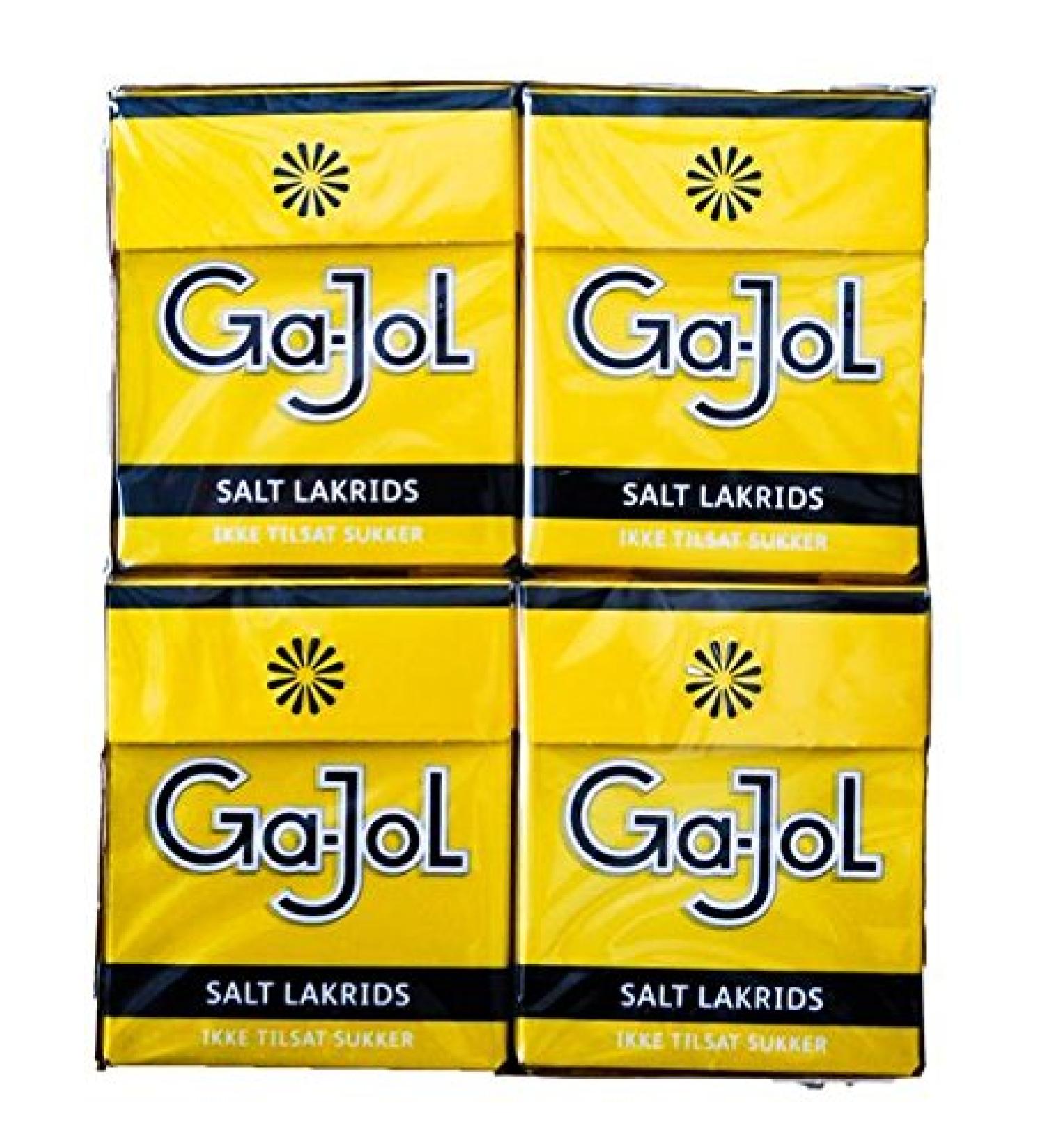 Ga-Jol yellow salt liquorice sugar free 8 pack 184g