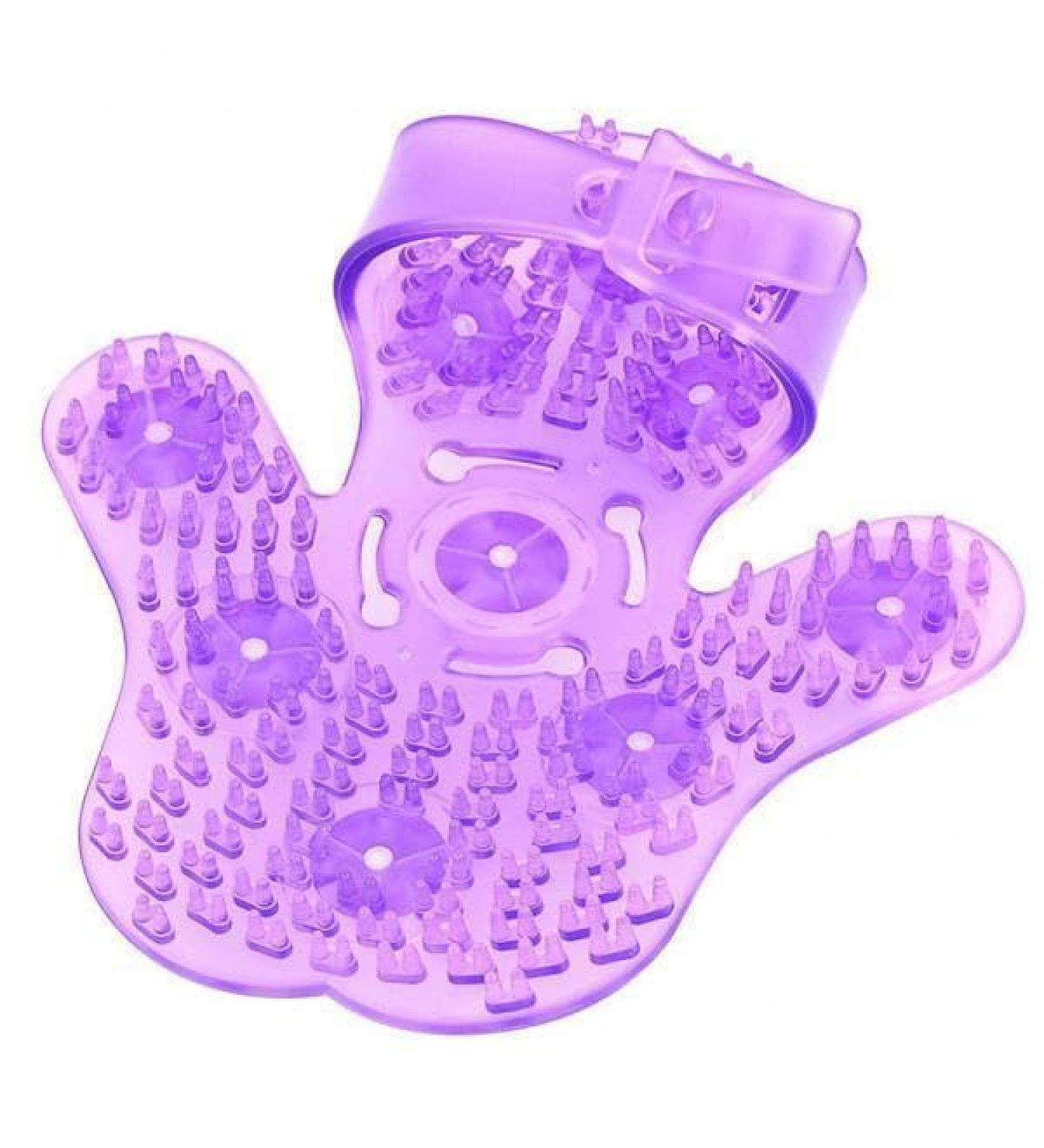 MagiDeal 5x Massage Gloves with 9 Rotating Balls | Full Body Massager for Ultimate Relaxation | International Shipping Available - Buy Online on SooperMarket.com