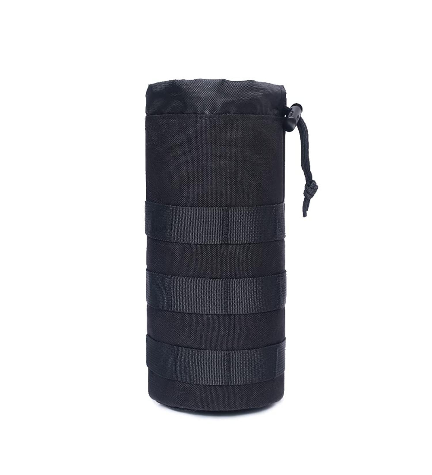 Acexier Tactical Molle Water Bottle Bag - Outdoor Hydration Gear for Camping Hiking & Fishing - Black Sports Travel Bag - Buy Online on SooperMarket.com