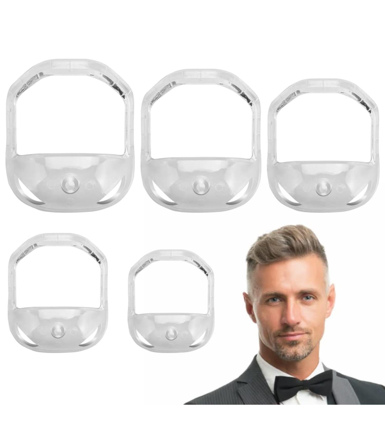 Speeate 5-Piece Bartformer Set - Transparent Bart Shaping Tool & Razor Template for Perfect Styling | Shop Men's Grooming - Buy Online on SooperMarket.com