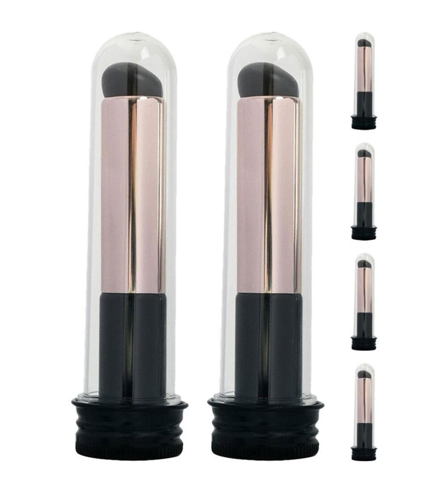 6pcs Portable Lip Brush Set - Lip Liner Lip Balm & Lipstick Applicators for Women & Girls | Travel-Friendly Makeup Tools - Buy Online on SooperMarket.com