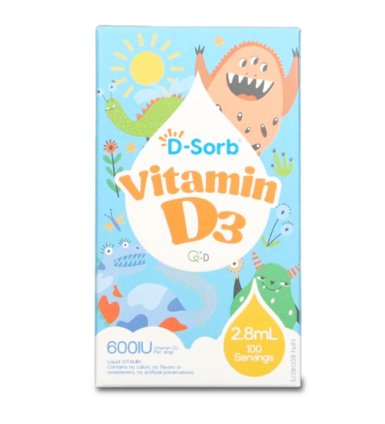 D-Sorb Vitamin D3 600IU 2.8ml - Buy Online on SooperMarket.com