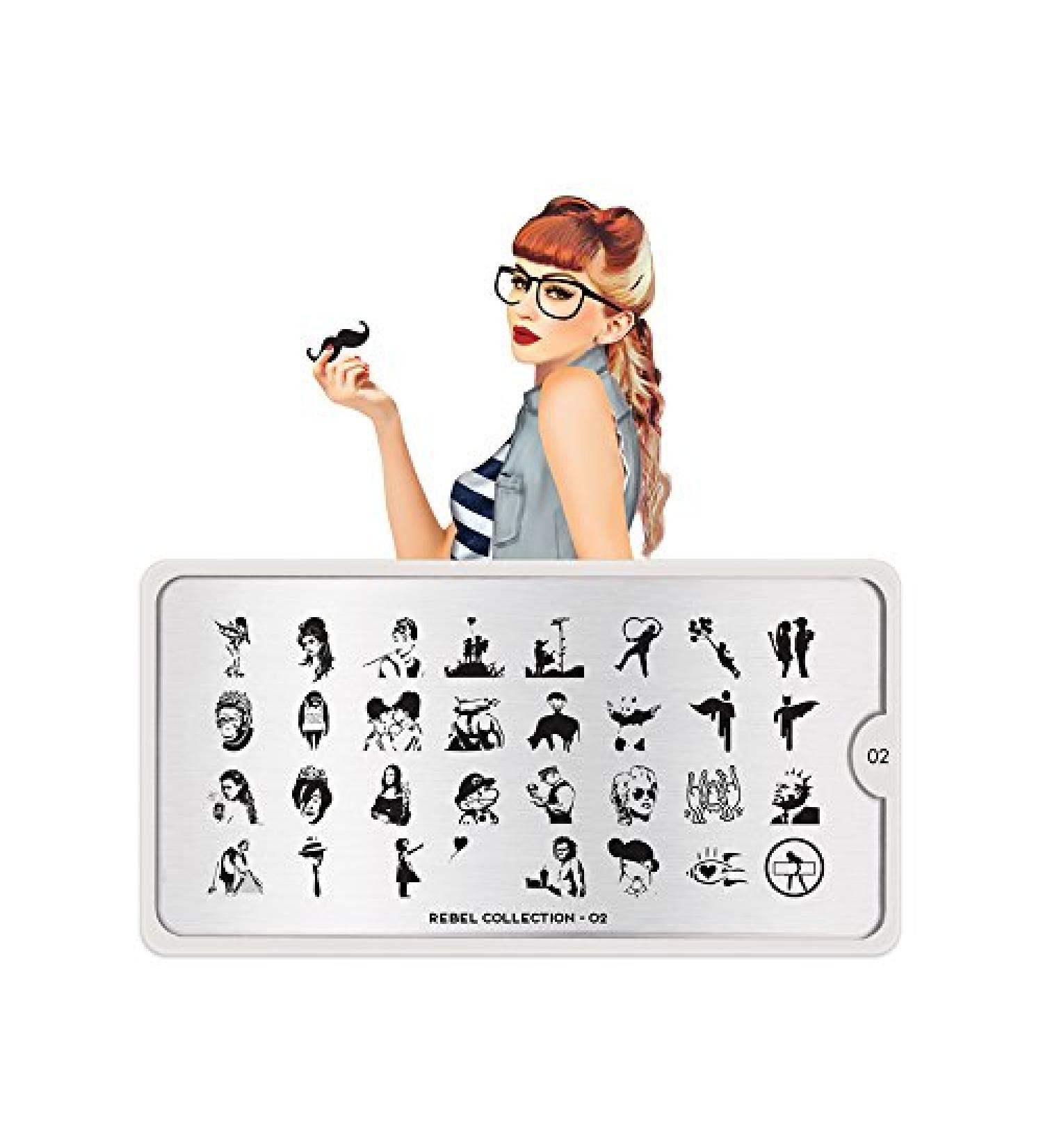 Moyou Stamping Stencil Rebel 02 | Unique Nail Art Supplies for International Shipping - Buy Online on SooperMarket.com