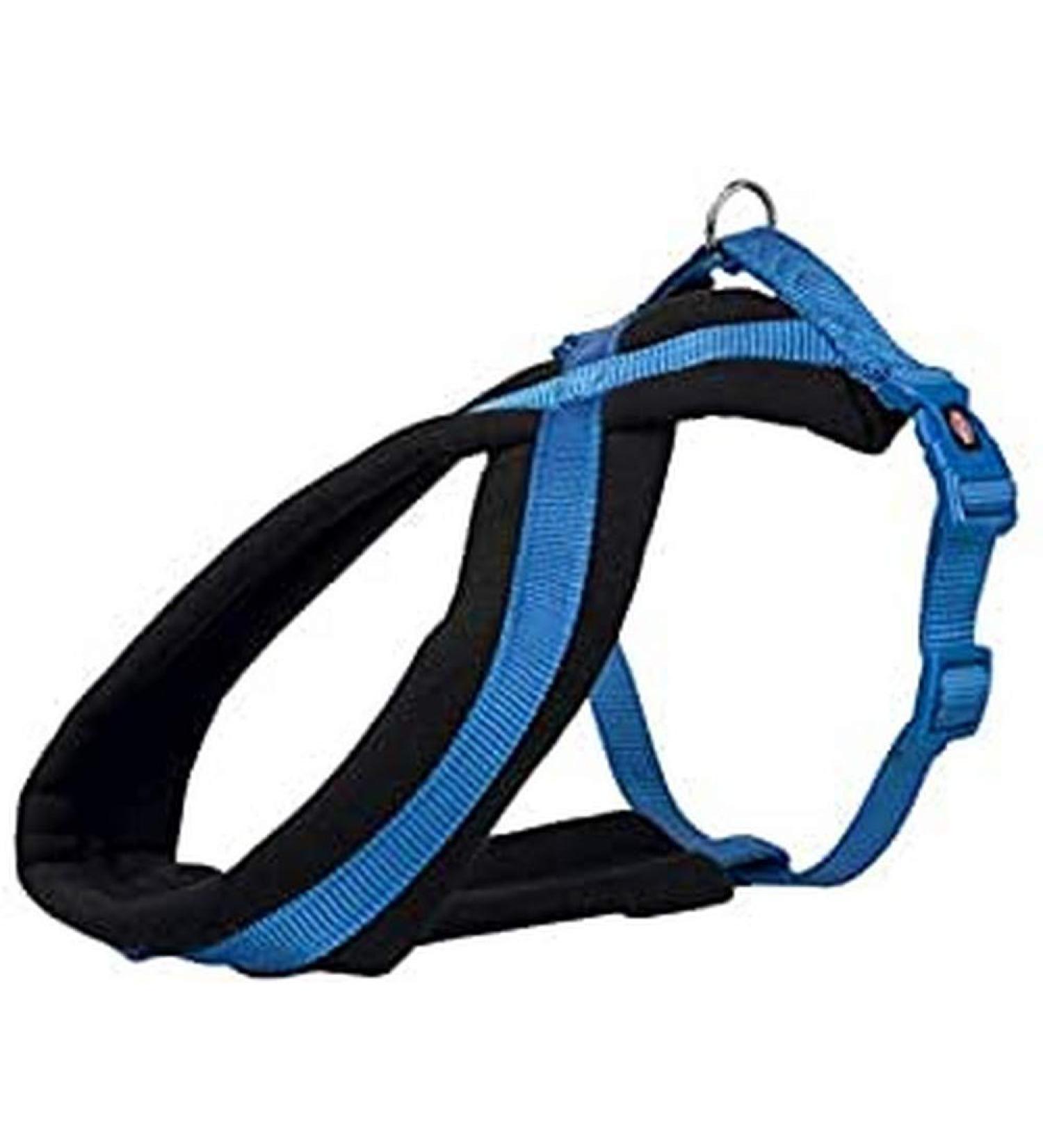 Trixie Premium Tour -Tears Size L: Breast circumference 60 100 cm/25 mm in royal blue - sporty dog harness with pleasant fleece padding continuously adjustable for large dogs 204102 blue L