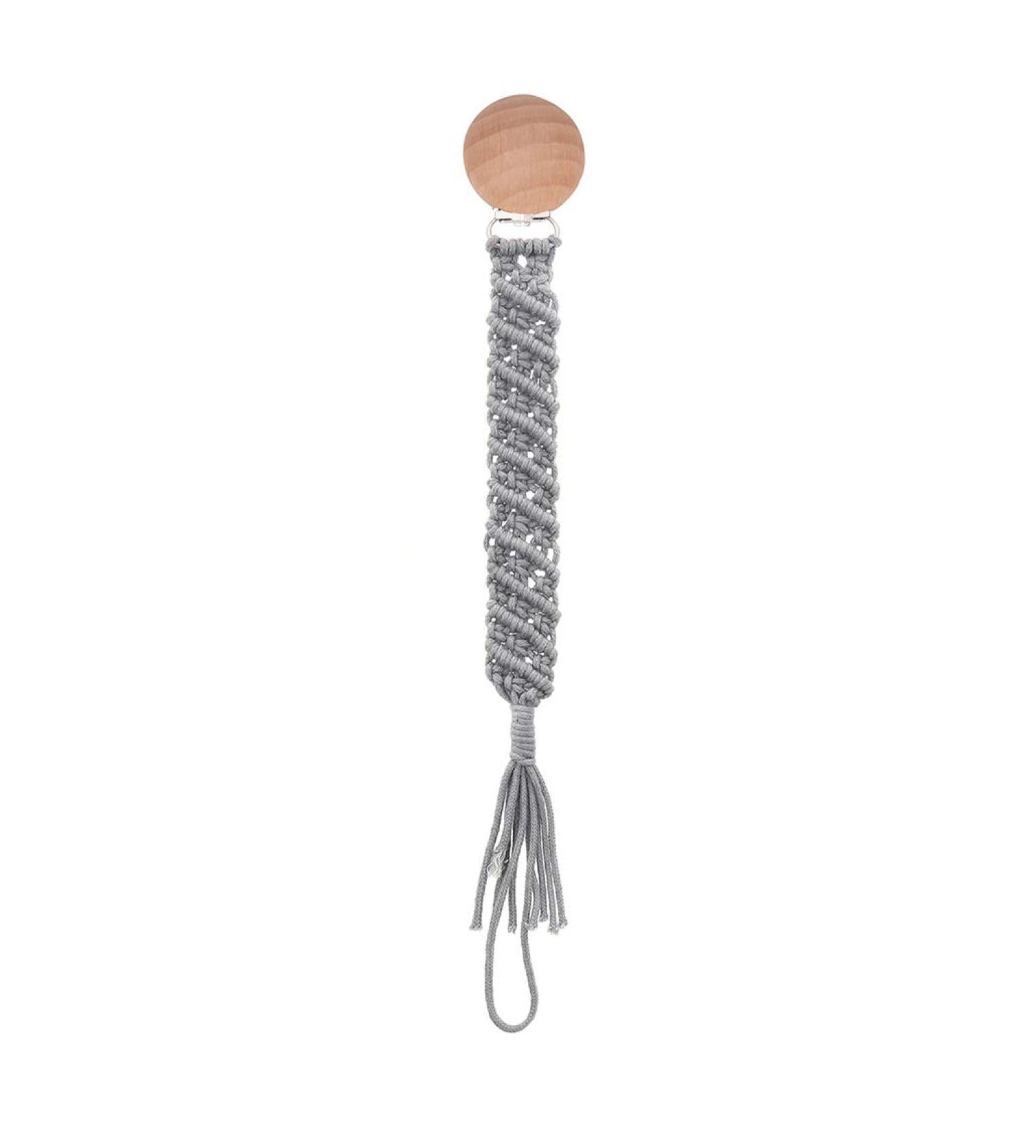 TIAN-K Cotton Woven Pacifier Chain - Stylish & Safe Pacifier Holder | International Shipping - Buy Online on SooperMarket.com