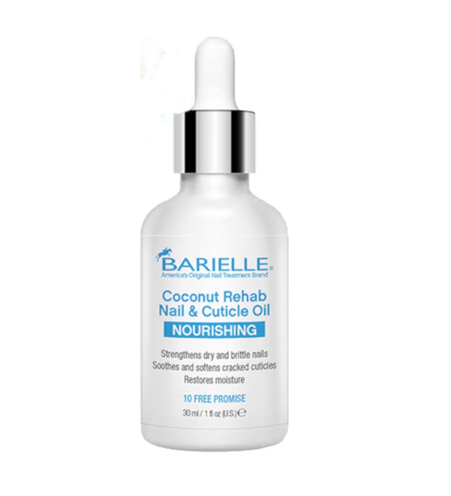 Barielle Coconut Rehab Nourishing Nail & Cuticle Oil - 1 oz. | Natural Nail & Cuticle Treatment for Dry, Conditioned Cuticles - Buy Online on SooperMarket.com