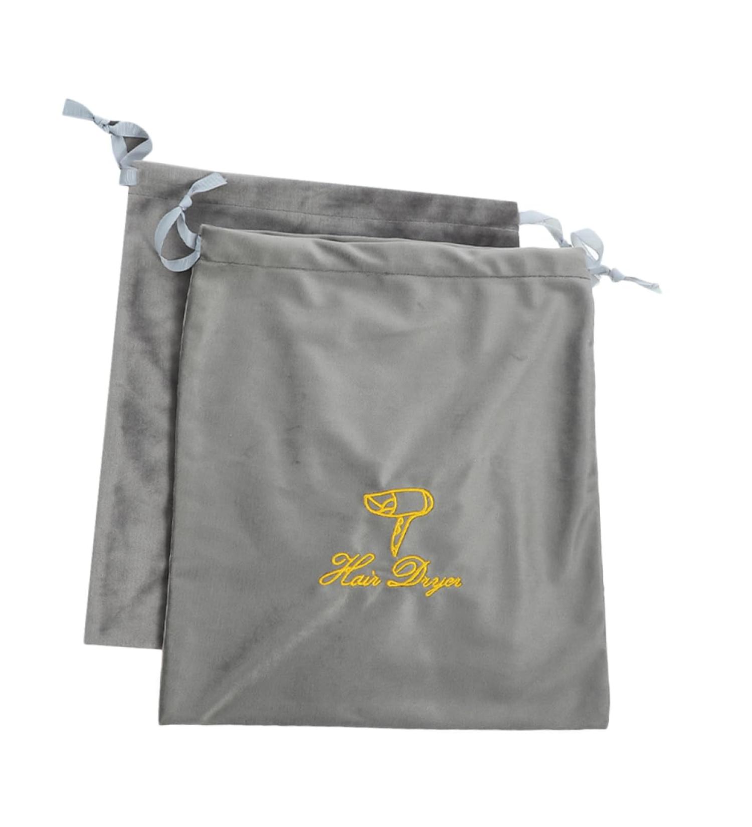 BELLIFFY 2pcs Hair Dryer Storage Bag Storage Bag for Hair Dryer Hair Dryer Bags Drawstring Pouch Blow Dryer Pouch Travel Hair Dryer Bag Drawstring Storage Bag Hair Blow Dryer Bag 30.00X25.00X0.50CM Grey - Buy Online on SooperMarket.com