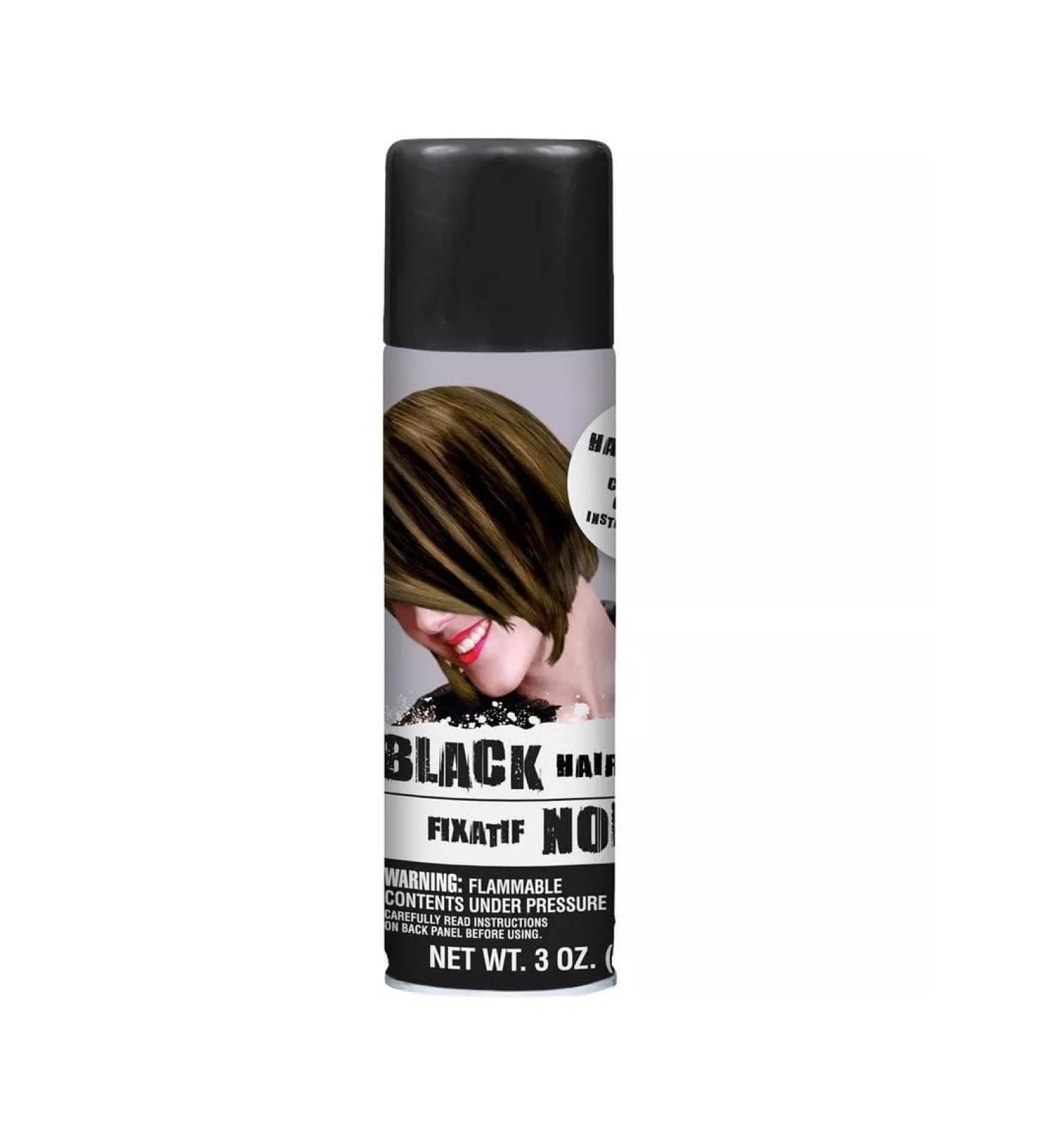 Stunning Black Hair Spray Color - 3 oz. (1 Count) - Instantly Transforms Your Look Ideal for Parties & Cosplay