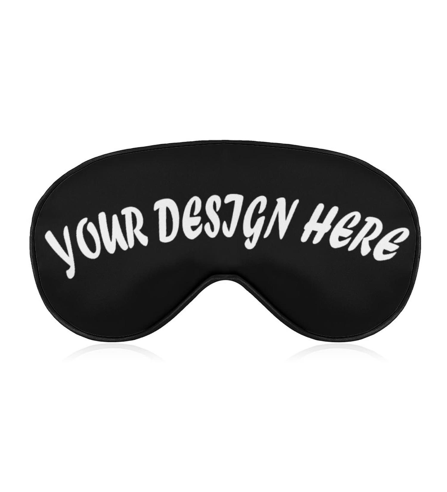 Personalized Custom Blindfold with Name, Photo, or Logo - Funny Sleep Mask for Nighttime Sleeping - Ideal for Home, Office - Black (1 Count) - Buy Online on SooperMarket.com