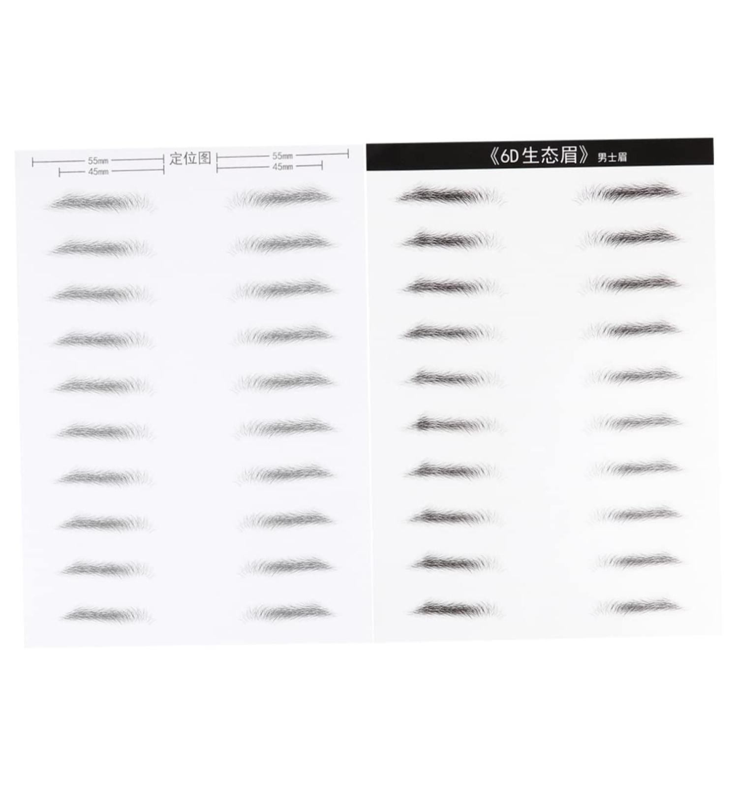 Mikinona Eyebrow Stickers 2 Pairs Makeup Stencil Waterproof Makeup Eyebrow Sticker Brow Tatoo Supplies 6d The Lazy Disposable - Buy Online on SooperMarket.com