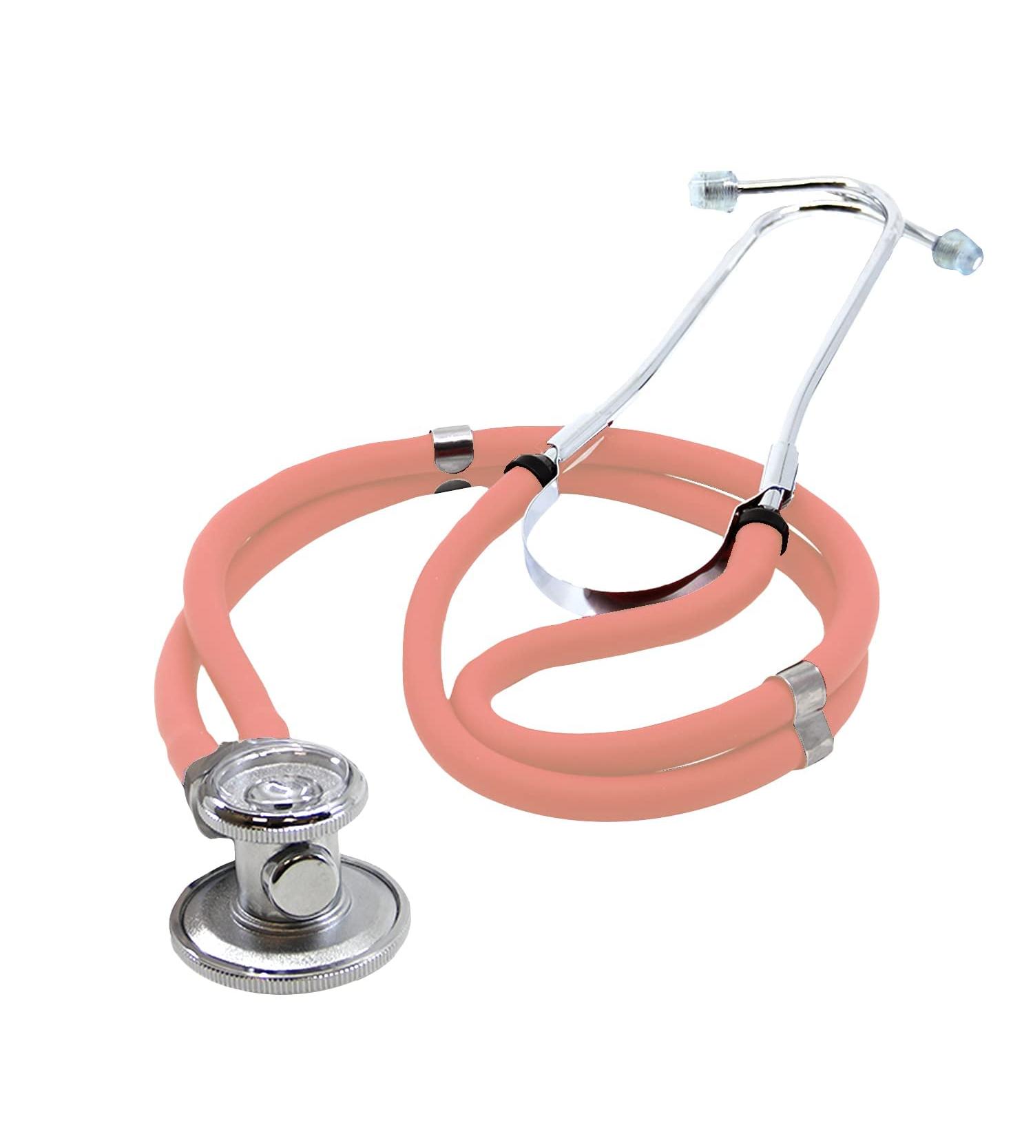 Buy Dixie Ems Sprague-Rappaport Type Two Tube Stethoscope - Frosted Pink | International Shipping Available - Buy Online on SooperMarket.com
