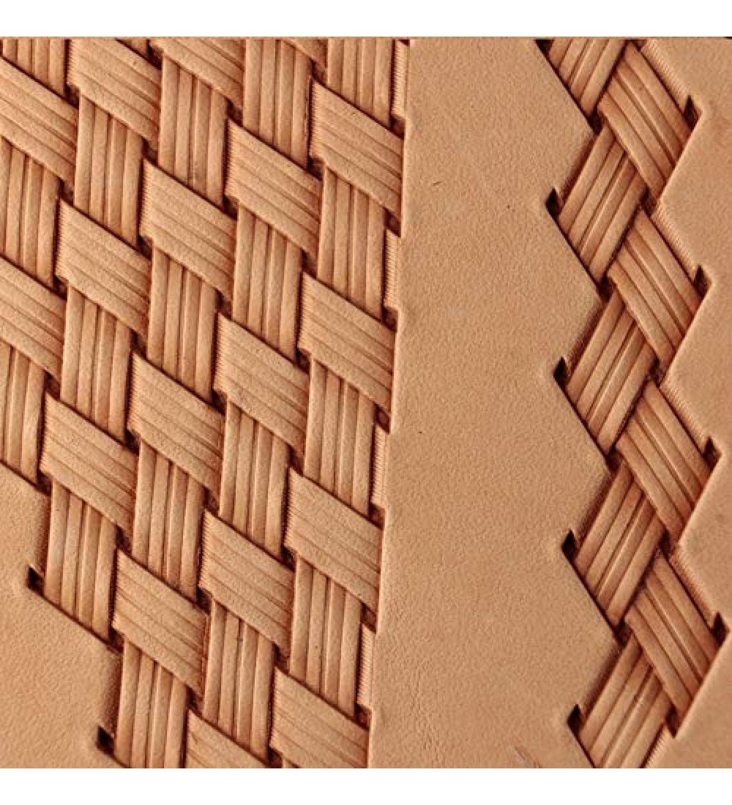 Brass Basket Weave Leather Stamp Tool for Crafting and Carving - #261 - Buy Online on SooperMarket.com