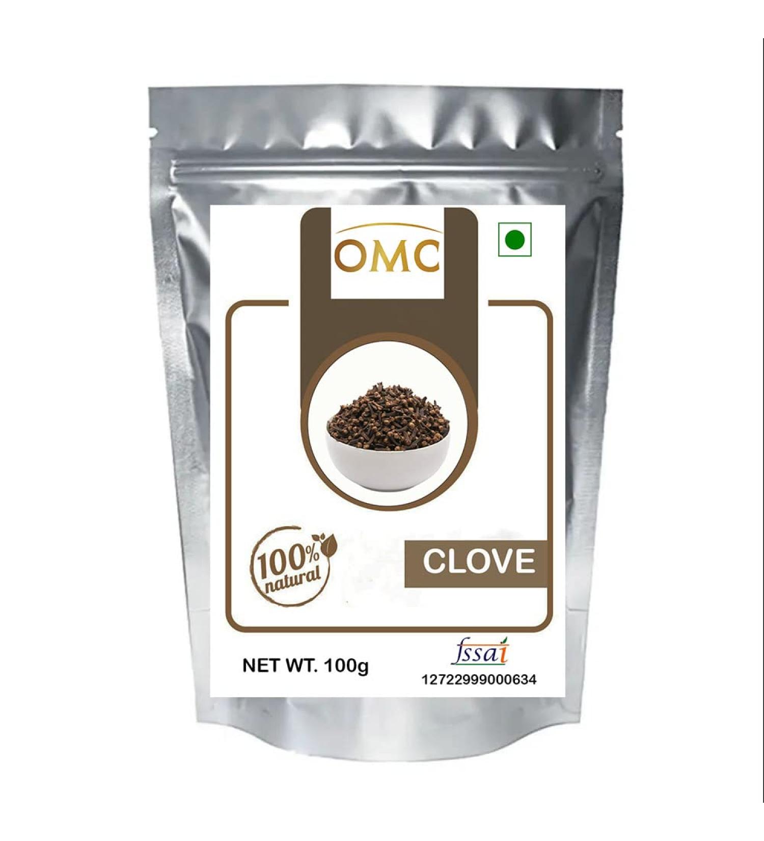 OMC organic Whole Natural Raw Dried Clove Special Laung Hand Selected Spice (100gm Pack) - Buy Online on SooperMarket.com