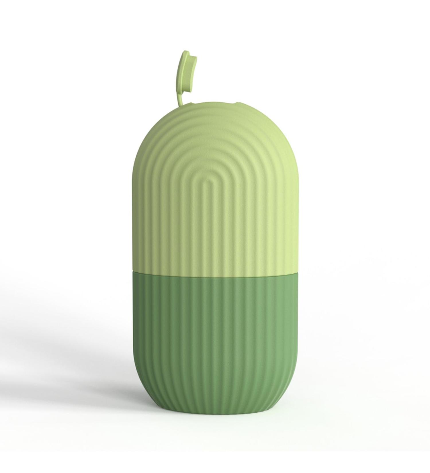 Skincare Tools: Green Stripe Face Massager Roller & Cooling Ice Tray for Pore Shrinking & Skin Tightening - Buy Online on SooperMarket.com