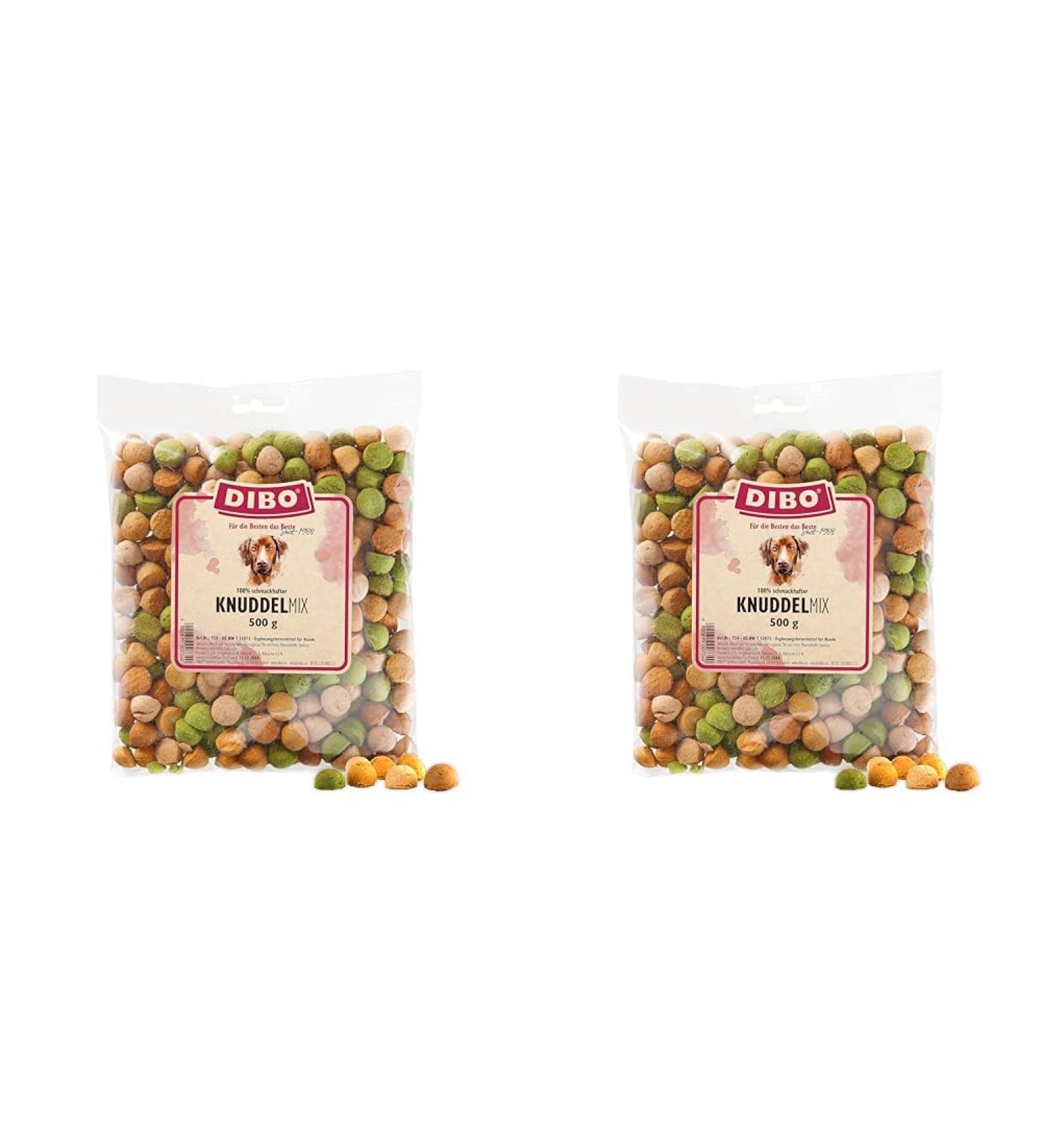 Dibo Knuddel-Mix 500g - Healthy Dog Treats & Biscuits | Natural B.A.R.F. Diet | International Shipping - Buy Online on SooperMarket.com