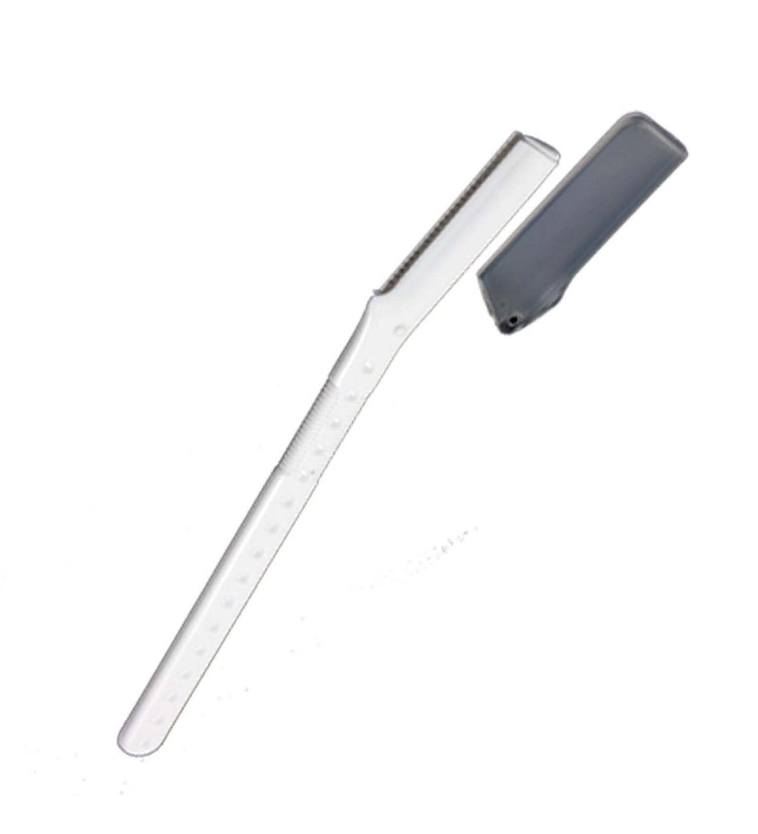 Ruilogod White Eyebrow Razor Brow Shaper Trimmer for Women