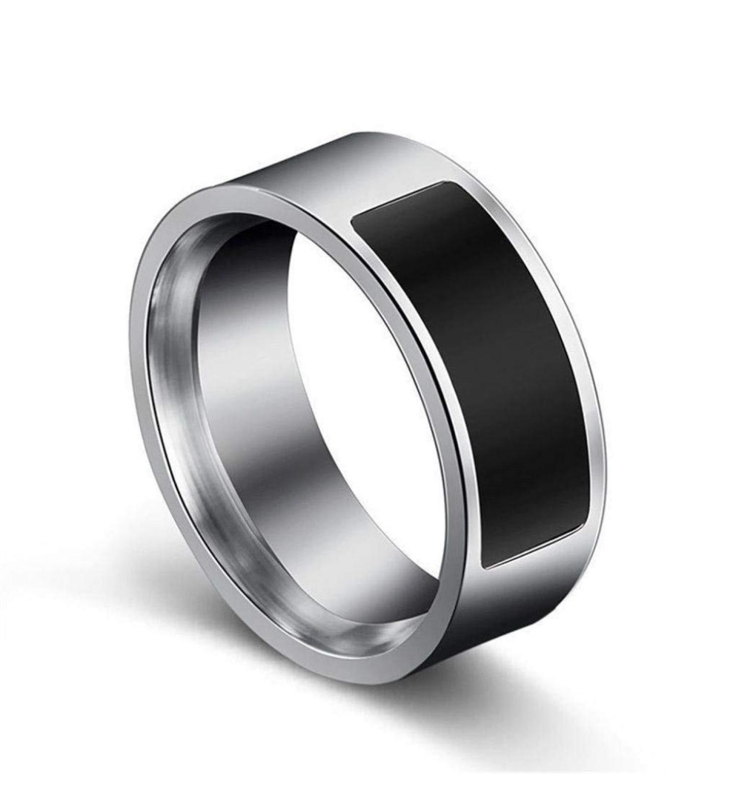 Black Size 6 NFC Waterproof Smart Ring - Multifunctional & Intelligent Wearable Tech - Buy Online on SooperMarket.com