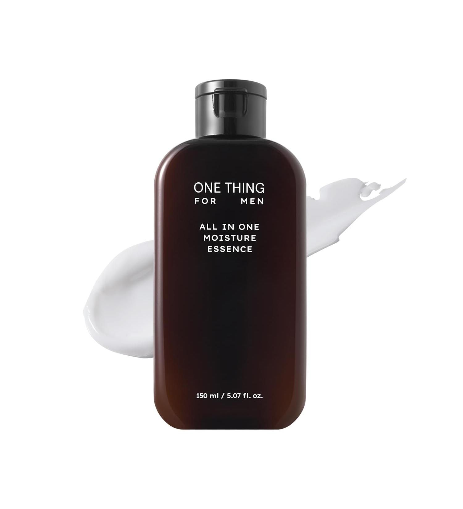 ONE THING FOR MEN All in One Moisture Essence 5.07 Fl Oz | 4-in-1 Moisturizer Toner Aftershave & Serum with Hyaluronic Acid | Korean Skin Care for Men - Buy Online on SooperMarket.com