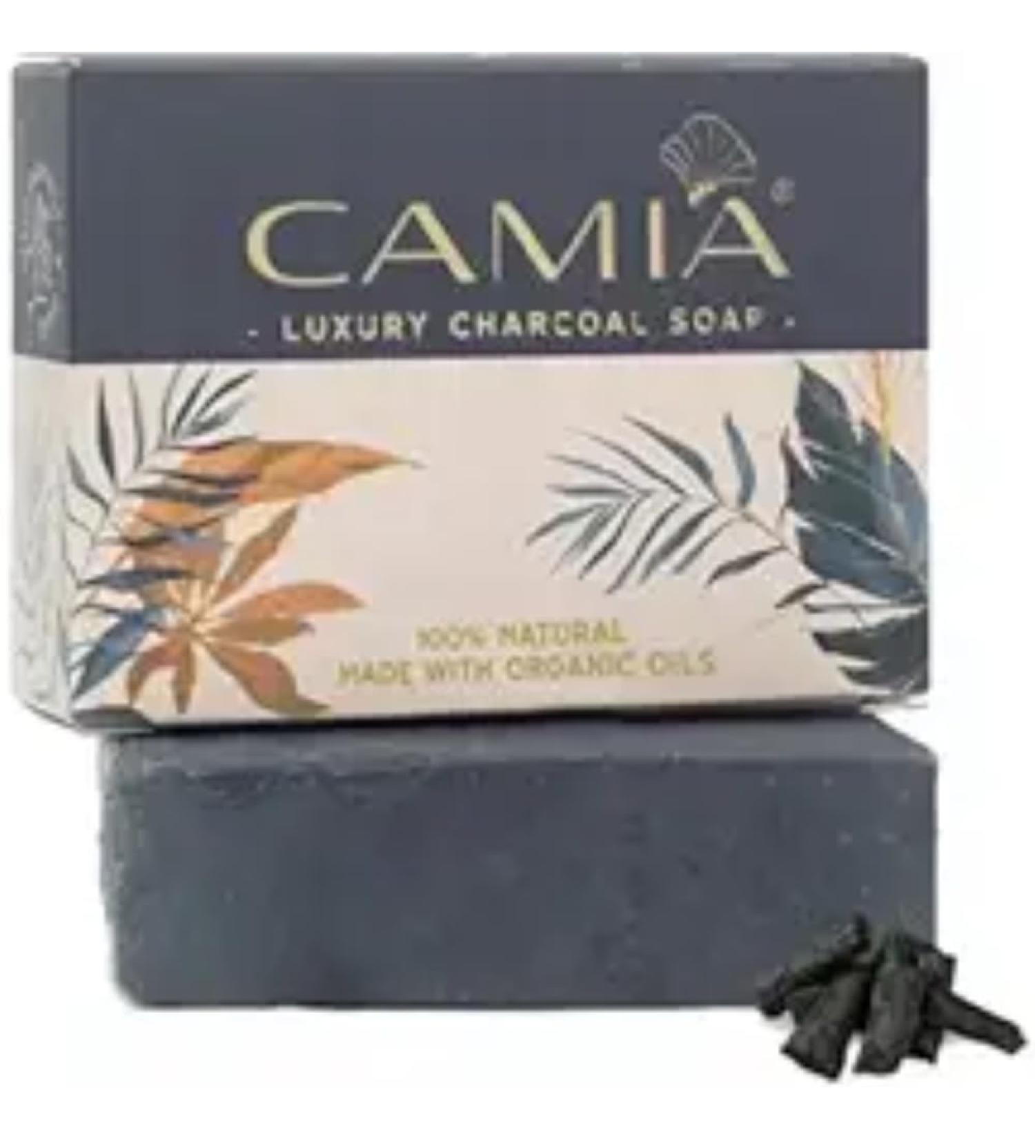 100% Organic Handmade Charcoal Soap - Luxury Natural Bath Soap for Toxin Removal & Skin Improvement | 4.22 Oz | Free from Artificial Colors - Shop Now - Buy Online on SooperMarket.com