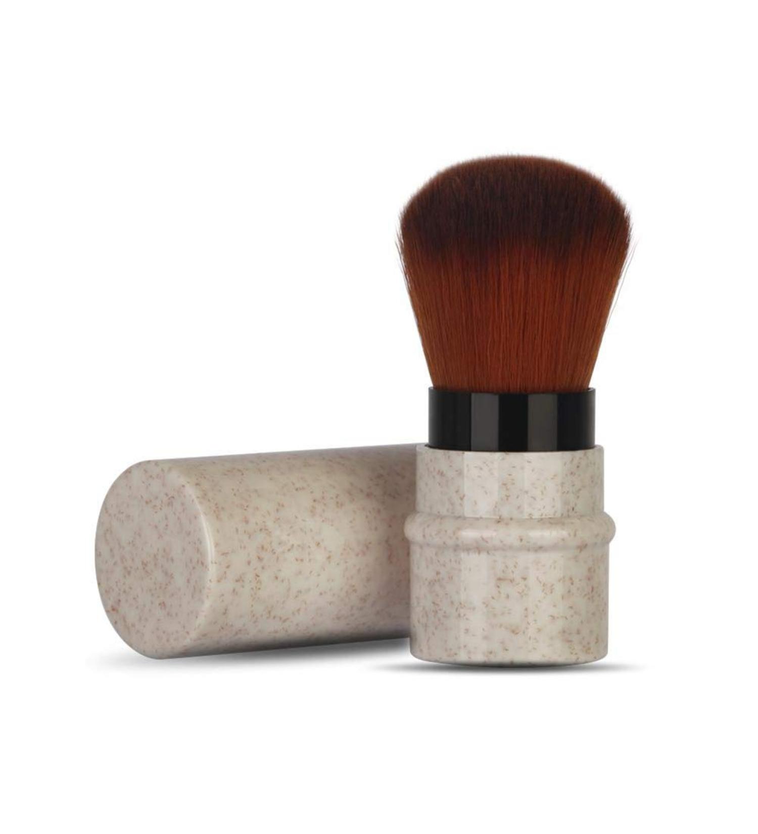 Buy Short Marbling Foundation Brush | Makeup Brushes with Stretchable Handle | Beige Blusher Powder Brush - International Shipping Available - Buy Online on SooperMarket.com
