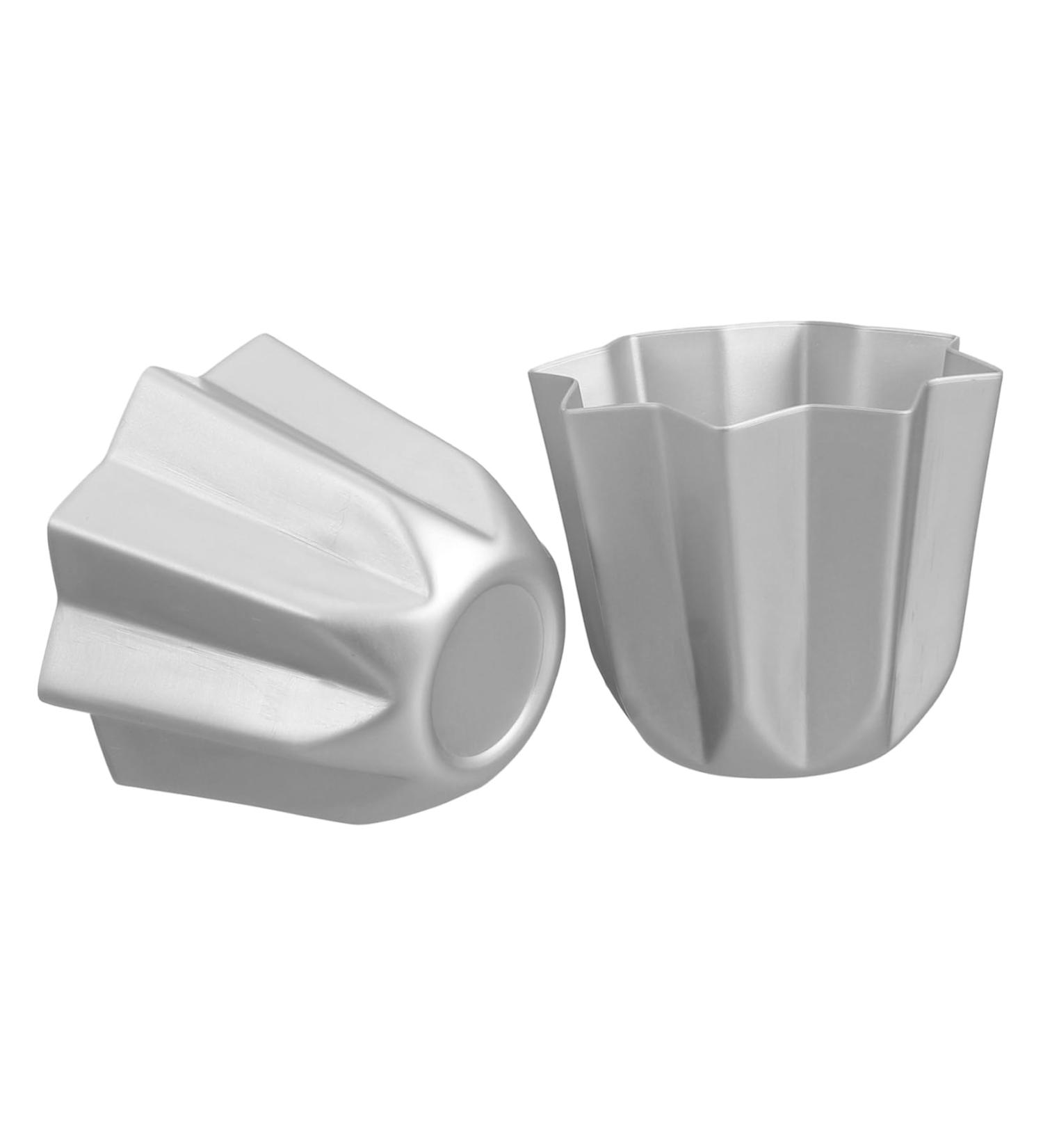 ABOOFAN 2pcs Octagonal Cake Mold Cupcake Molds DIY Cake Mold Fondant Mould Tray 3D Pie Pastry Aluminum Alloy - Buy Online on SooperMarket.com