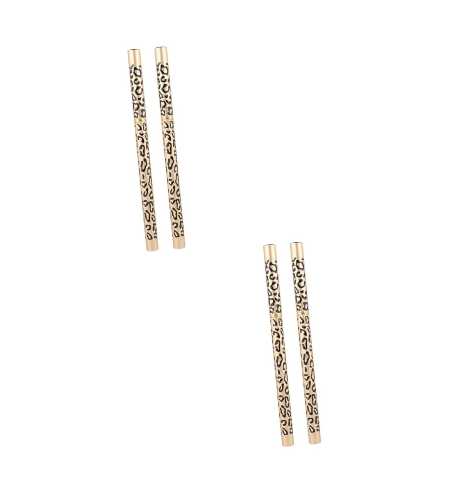 Healeved 4 Pcs Double Head Eyebrow Pencil Black Eyeliner Pen Eyebrown Beauty Eyebrow Pencil Puff Wooden - Buy Online on SooperMarket.com