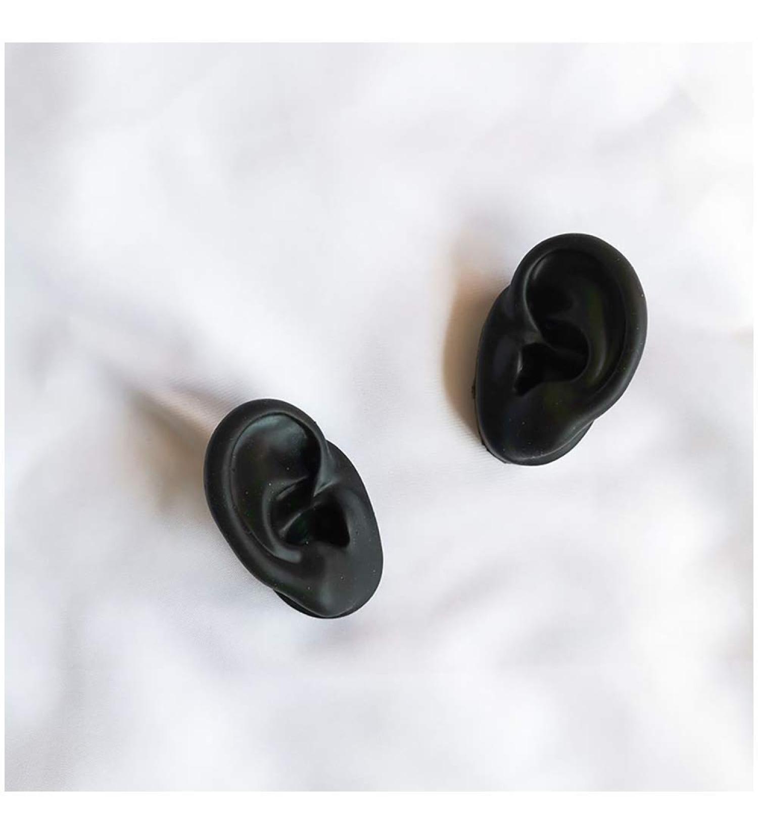 Ear Silicone Model Artificial Simulation Human Ear - Soft Silicone Ear Template for Acupuncture Ear Studs Bluetooth Headphone Earphones Accessories - Buy Online on SooperMarket.com