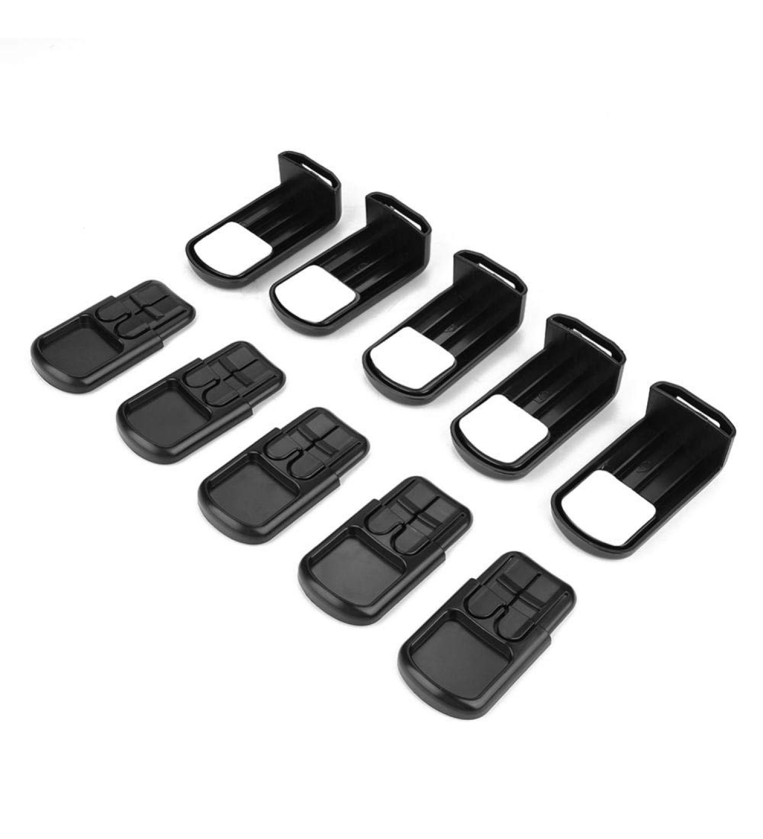 5Pcs Baby Safety Lock - Adhesive Cabinet Locks for Drawers & Cabinets | Child Proofing (Black) - Secure Your Home! - Buy Online on SooperMarket.com