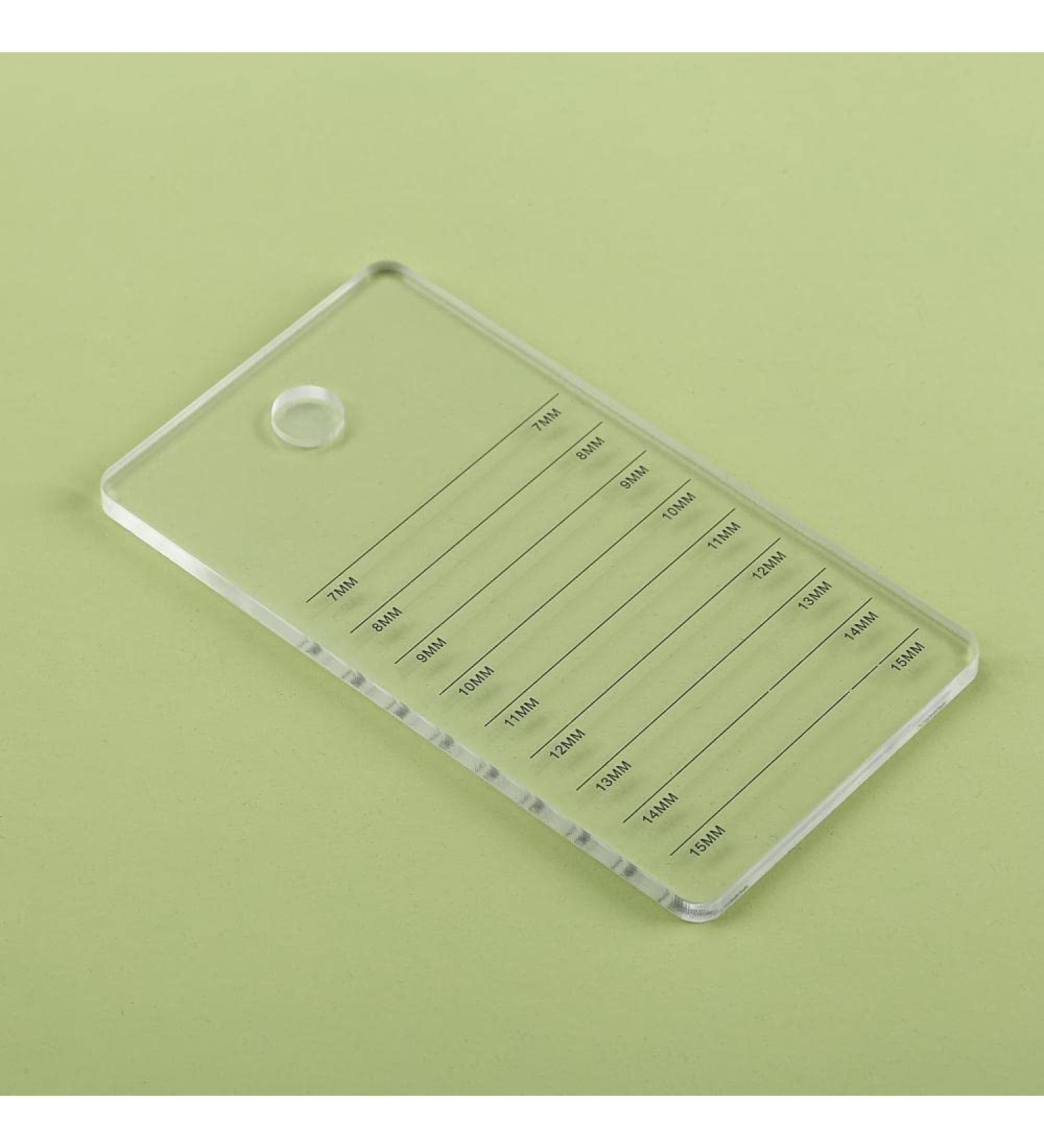Acrylic Eyelash Extension Palette - Grafting False Eyelash Organizer Tray & Adhesive Holder for Individual Lashes - Transparent A - Buy Online on SooperMarket.com