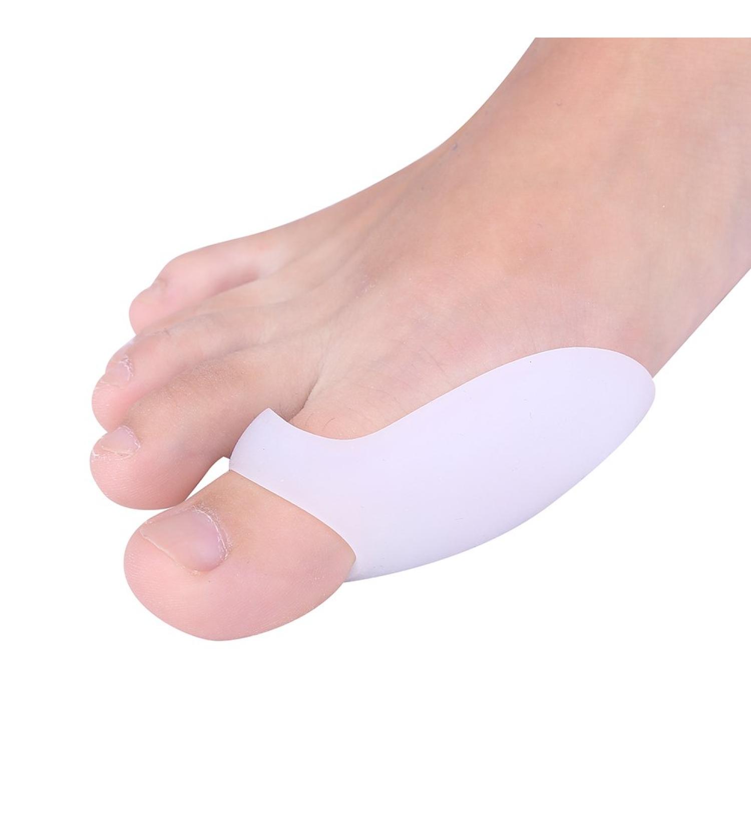 2Pcs Silicone Toe Separators for Thumb Valgus Corrector and Bunion Cushion - Buy Online on SooperMarket.com