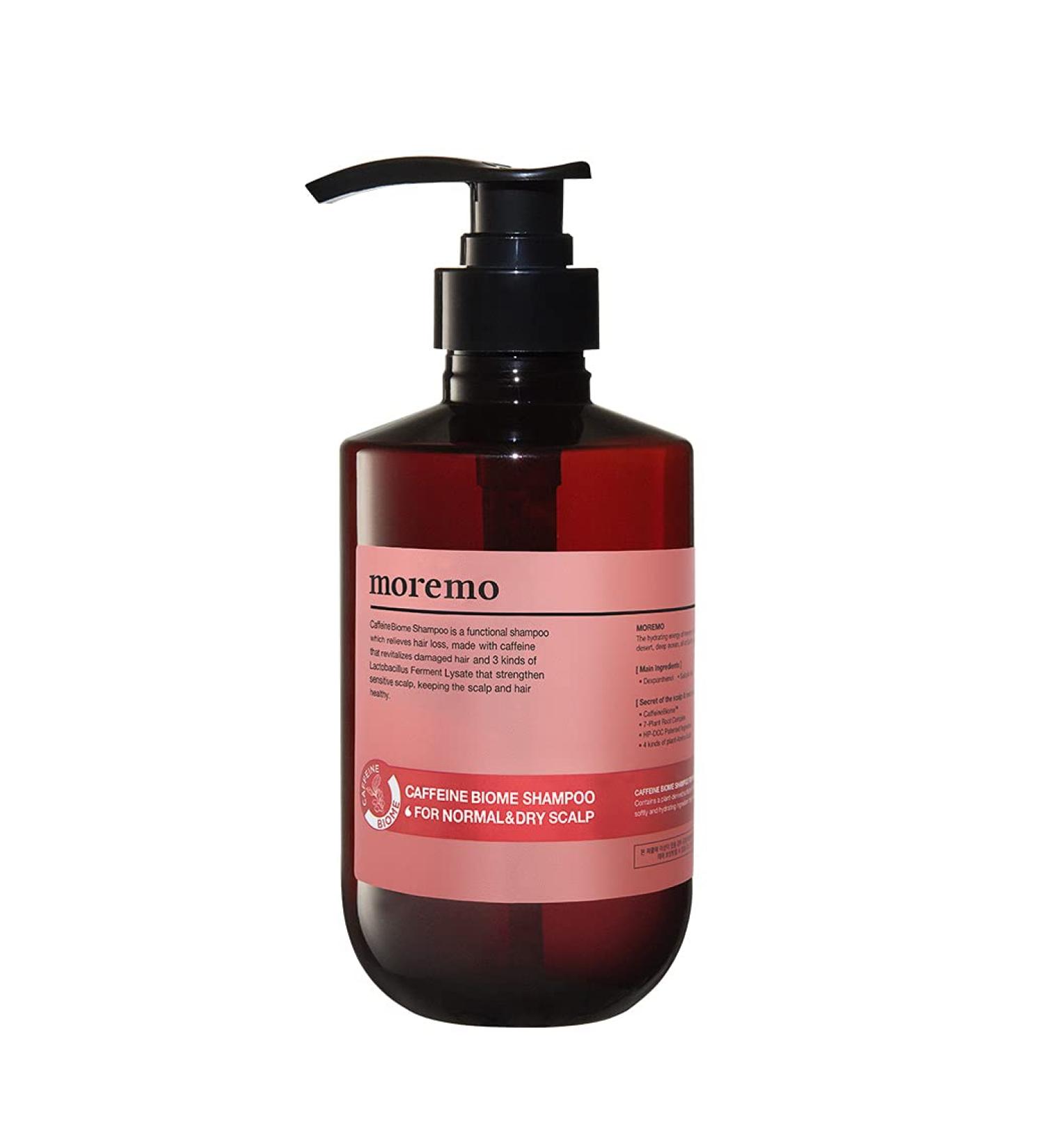 Moremo Caffeine Biome Shampoo for Normal & Dry Scalp 16.9 fl oz (500 ml) - Buy Online on SooperMarket.com