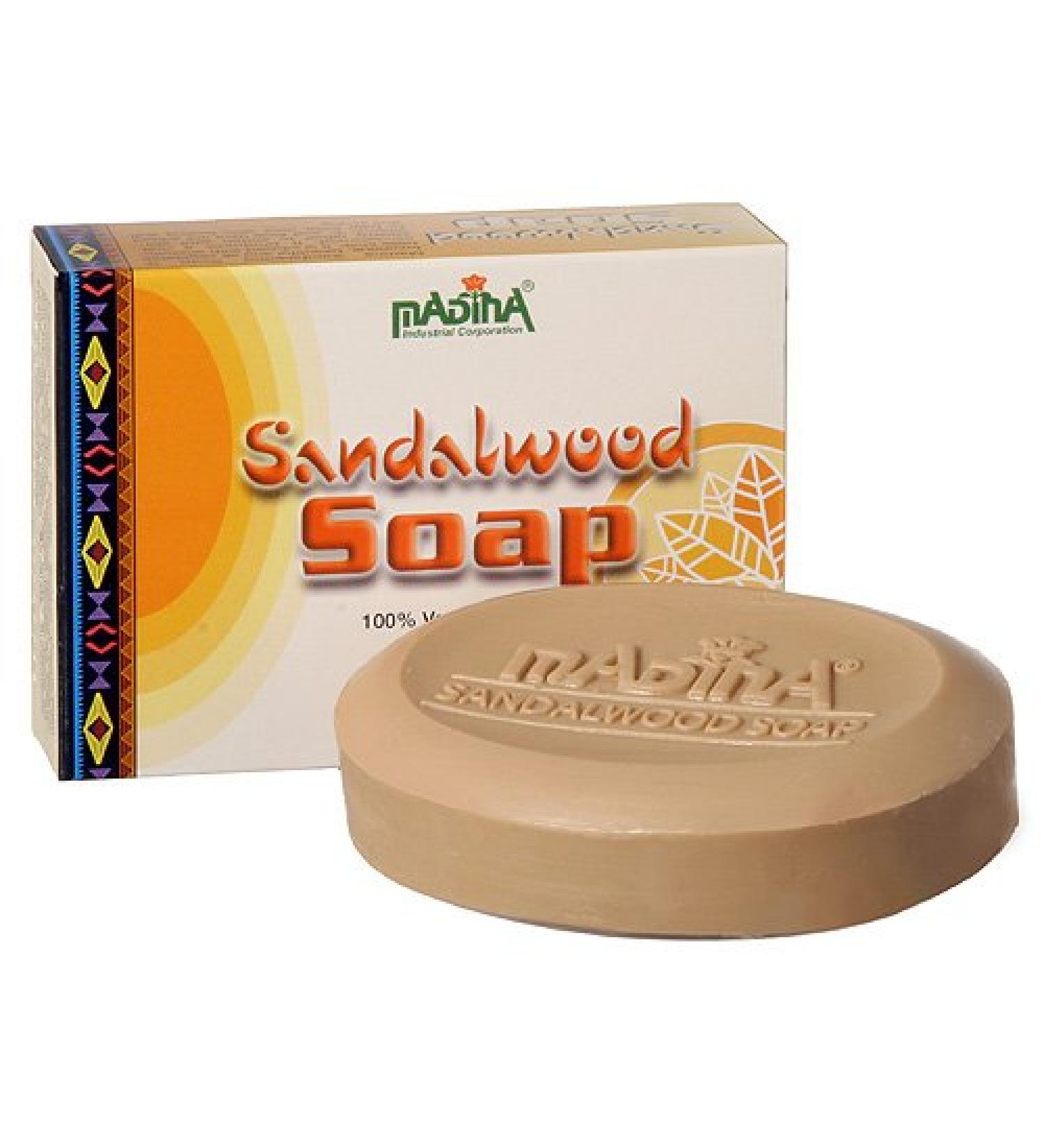Madina 100% Vegetable Base Soap 12 bars (Sandalwood)