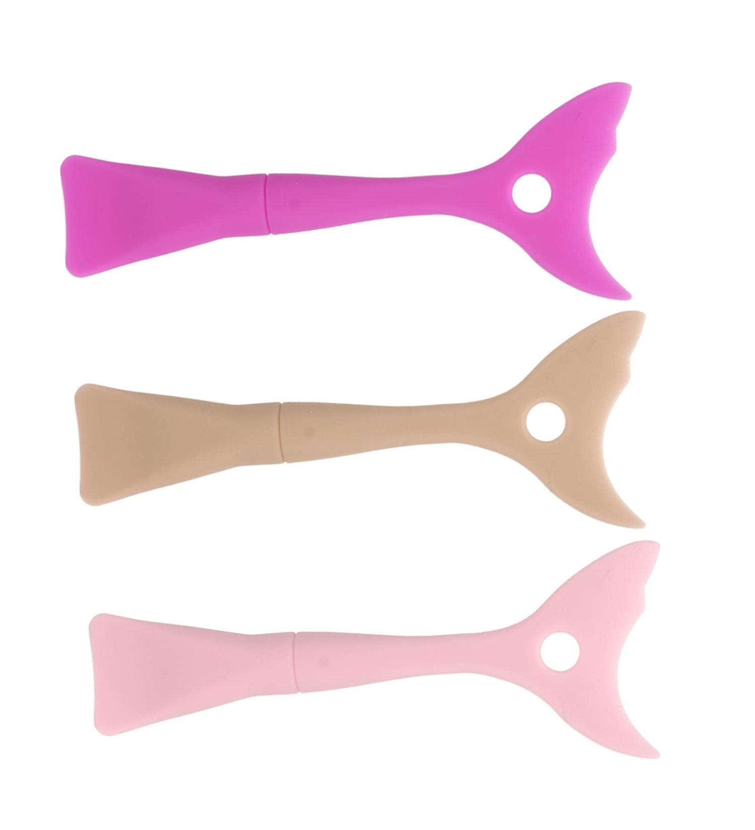3pcs Reusable Silicone Eyeshadow and Mascara Shield Applicator Guard Pads Stencils Wing Tip Portable Easy Makeup Tool for Face Cream Mask - Buy Online on SooperMarket.com