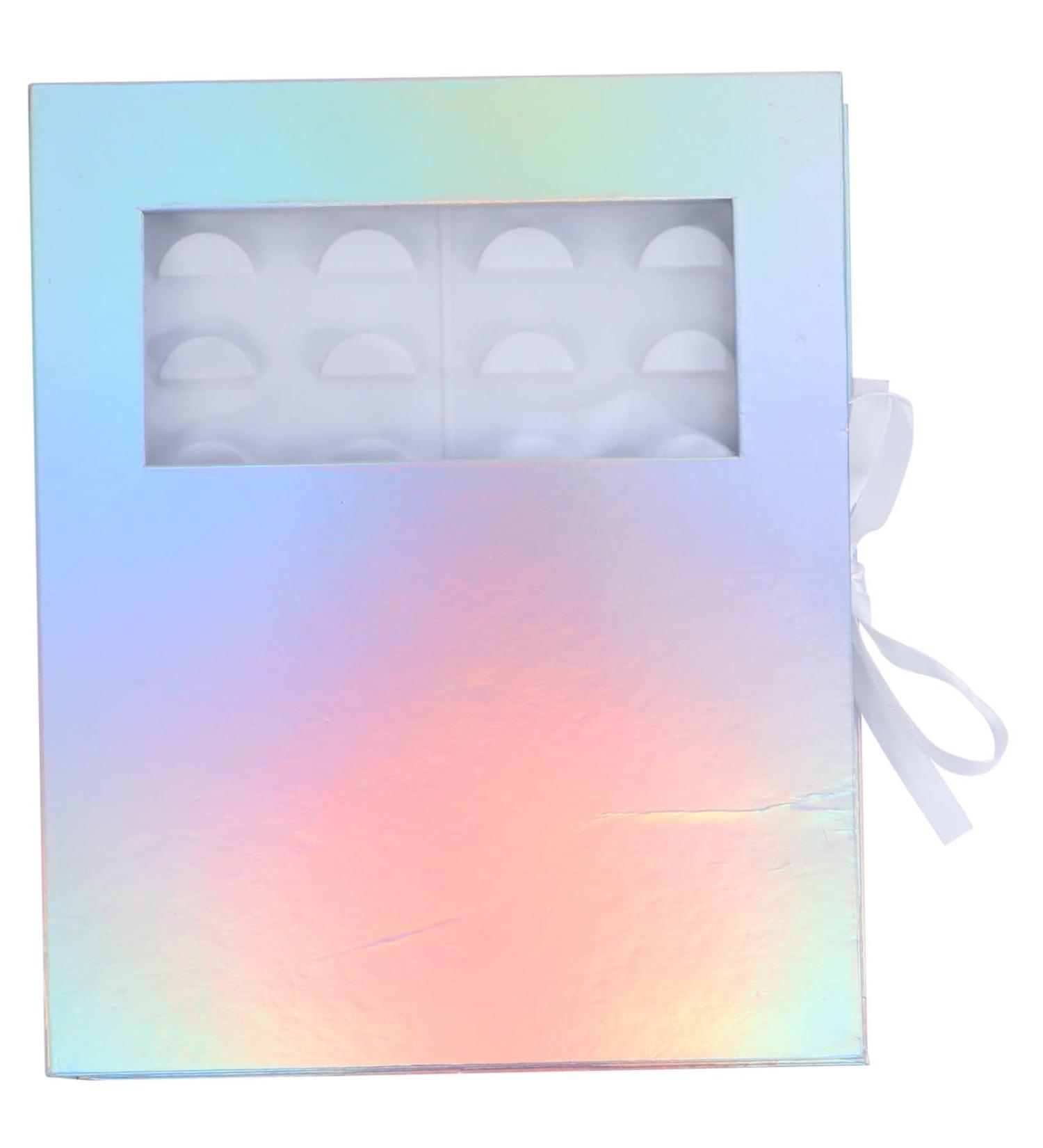 Buy Mikinona False Eyelash Packaging Box | Stylish Lash Holder & Organizer - Empty Cases with Tray & Support Paper (27.5x22cm) for Easy Storage - Buy Online on SooperMarket.com