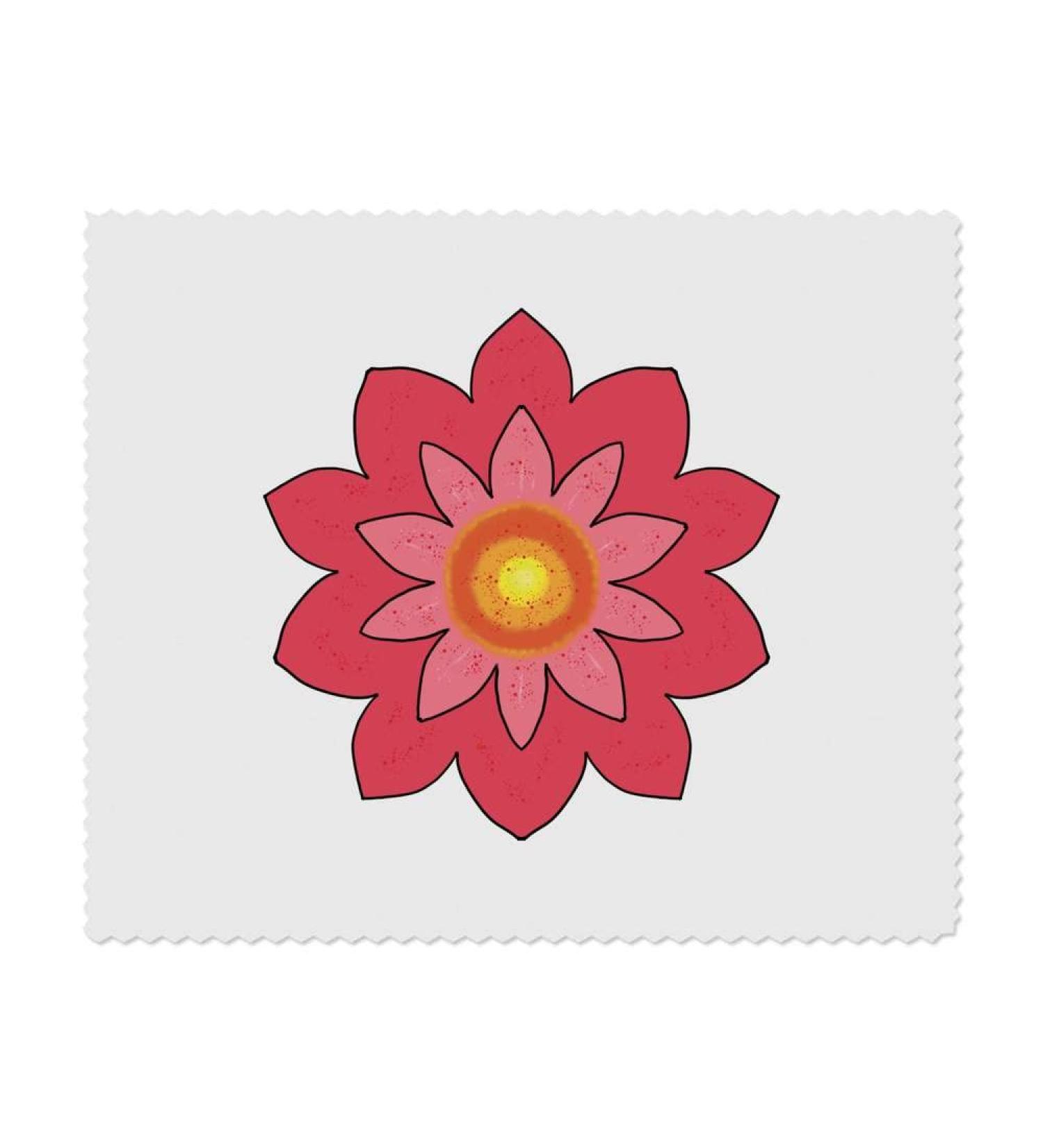 Buy 2 x 'Pink Flower' Microfiber Lens/Eyeglass Cleaning Cloths - International Shipping Available - Buy Online on SooperMarket.com