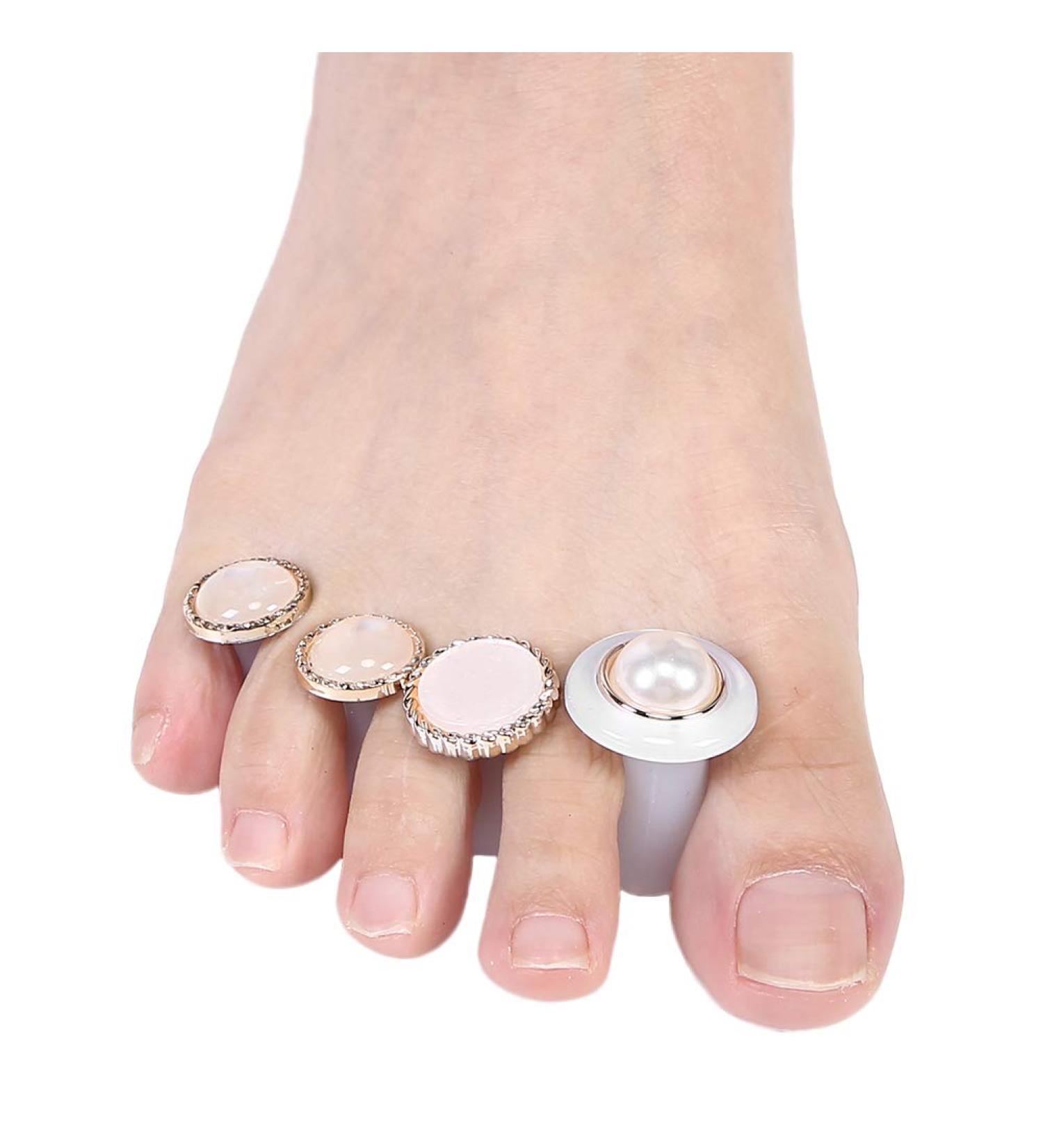 Toe Separators 8 Pcs Reusable Silicone Toe Spacers Nail Art Toe Separation Tool Pedicure Care(MY-05) - Buy Online on SooperMarket.com