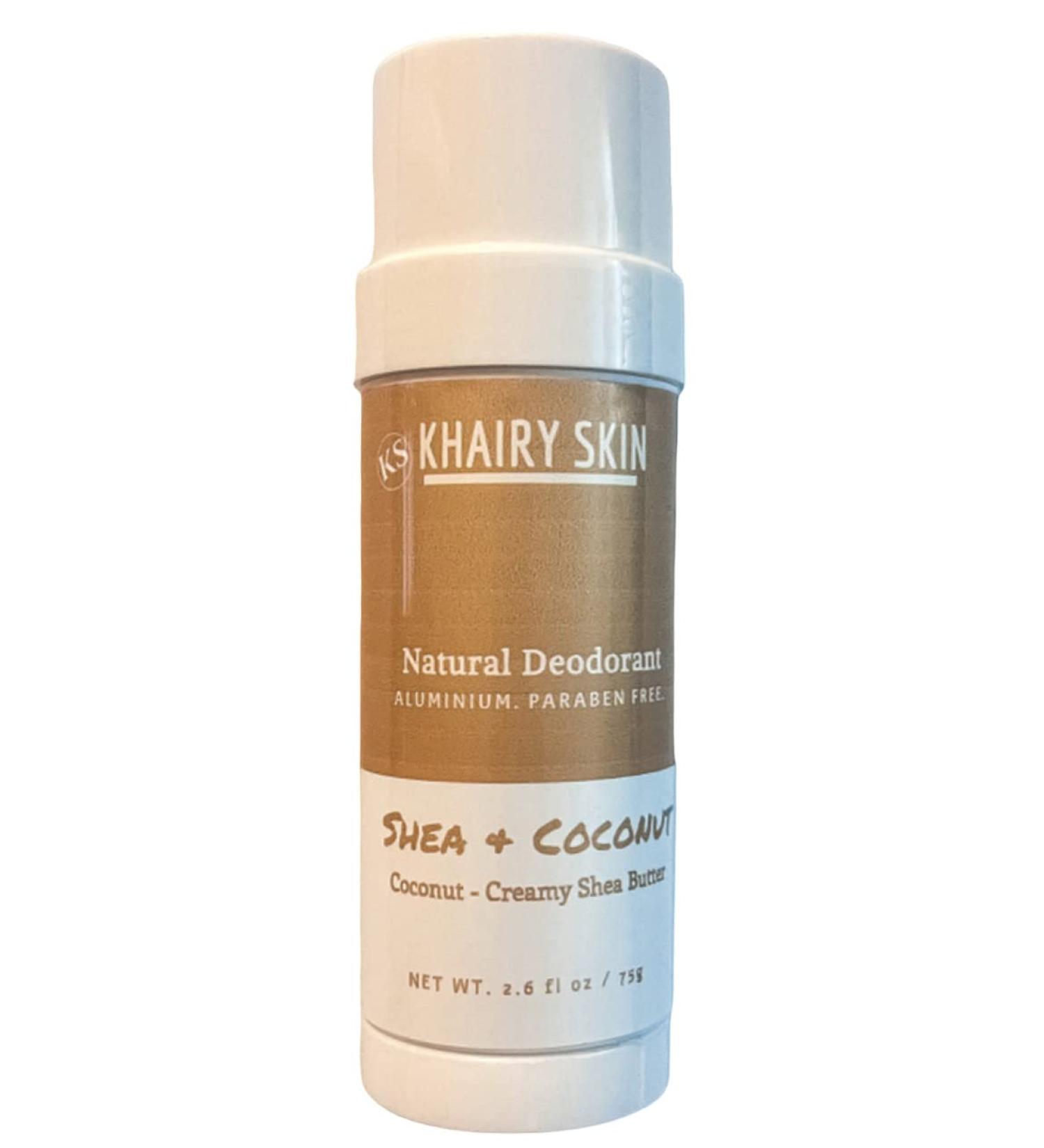 Khairy Skin Natural Deodorant with Cocoa Butter & Moroccan Argan Oil - Aluminium Free (Shea & Coconut) - Buy Online on SooperMarket.com