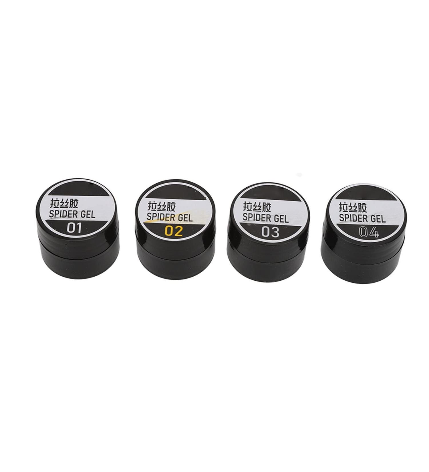 Gonetre 4 Pieces Set Solid Polish Glue Colorful Nail Tips Glue Gel Elastic Nail Art Manicure Glue - Buy Online on SooperMarket.com