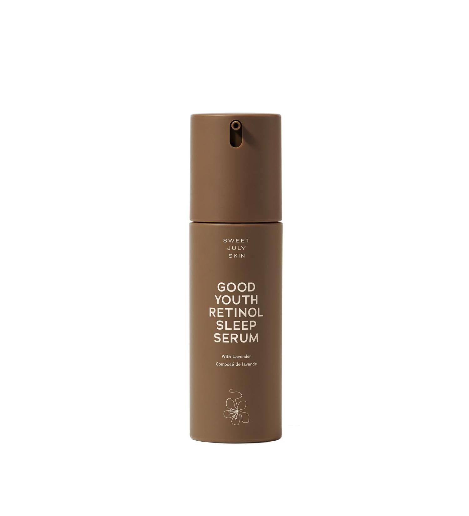 SWEET JULY SKIN Good Youth Retinol Sleep Serum - Lavender Hydrating Fragrance-Free Lactic Acid & Turmeric - 1 Fl Oz - Buy Online on SooperMarket.com