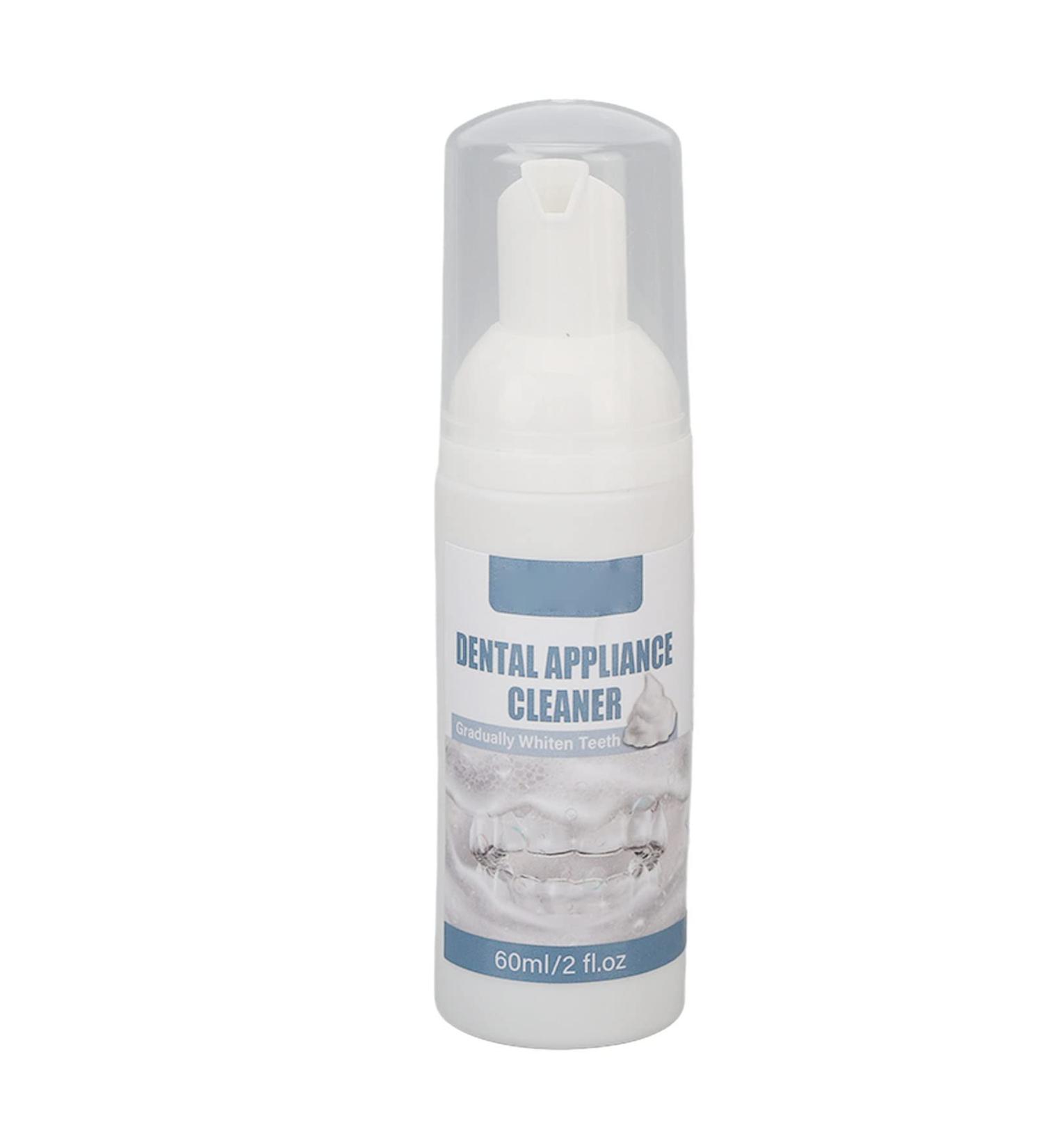 2 Pack Odor Removal Fake Tooth Stain Serum - 60ml Aligner & Braces Cleaner with Lasting Fragrance for Fresh Breath - Buy Online on SooperMarket.com