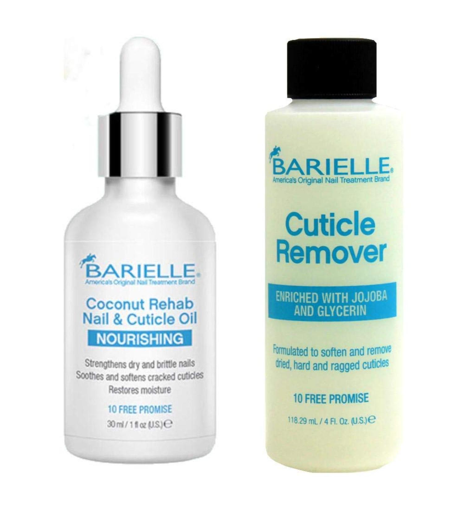 Barielle Coconut Rehab Nail & Cuticle Oil 1oz + Cuticle Remover 4oz Combo - Buy Online on SooperMarket.com