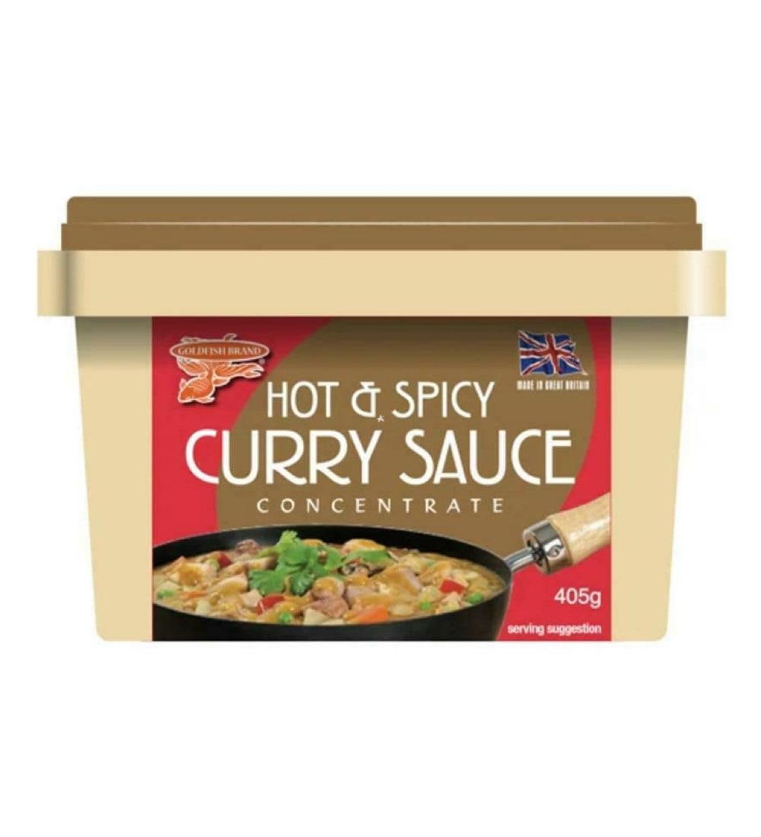 Goldfish Hot & Spicy Curry Sauce Concentrate 405g VEGETARIAN (Pack of 4) - Buy Online on SooperMarket.com